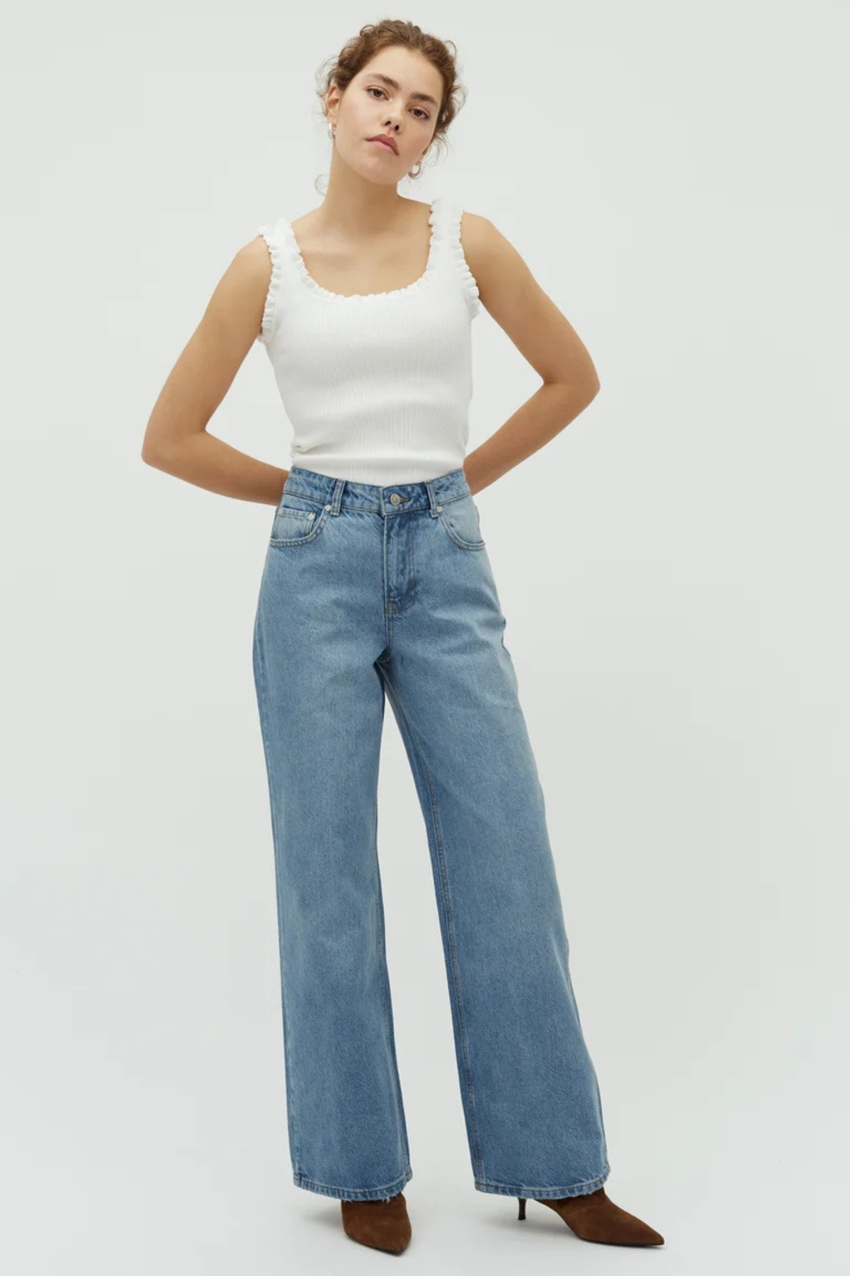 AMARILLO-M JEANS - LICHTBLAUW GEBORSTELD