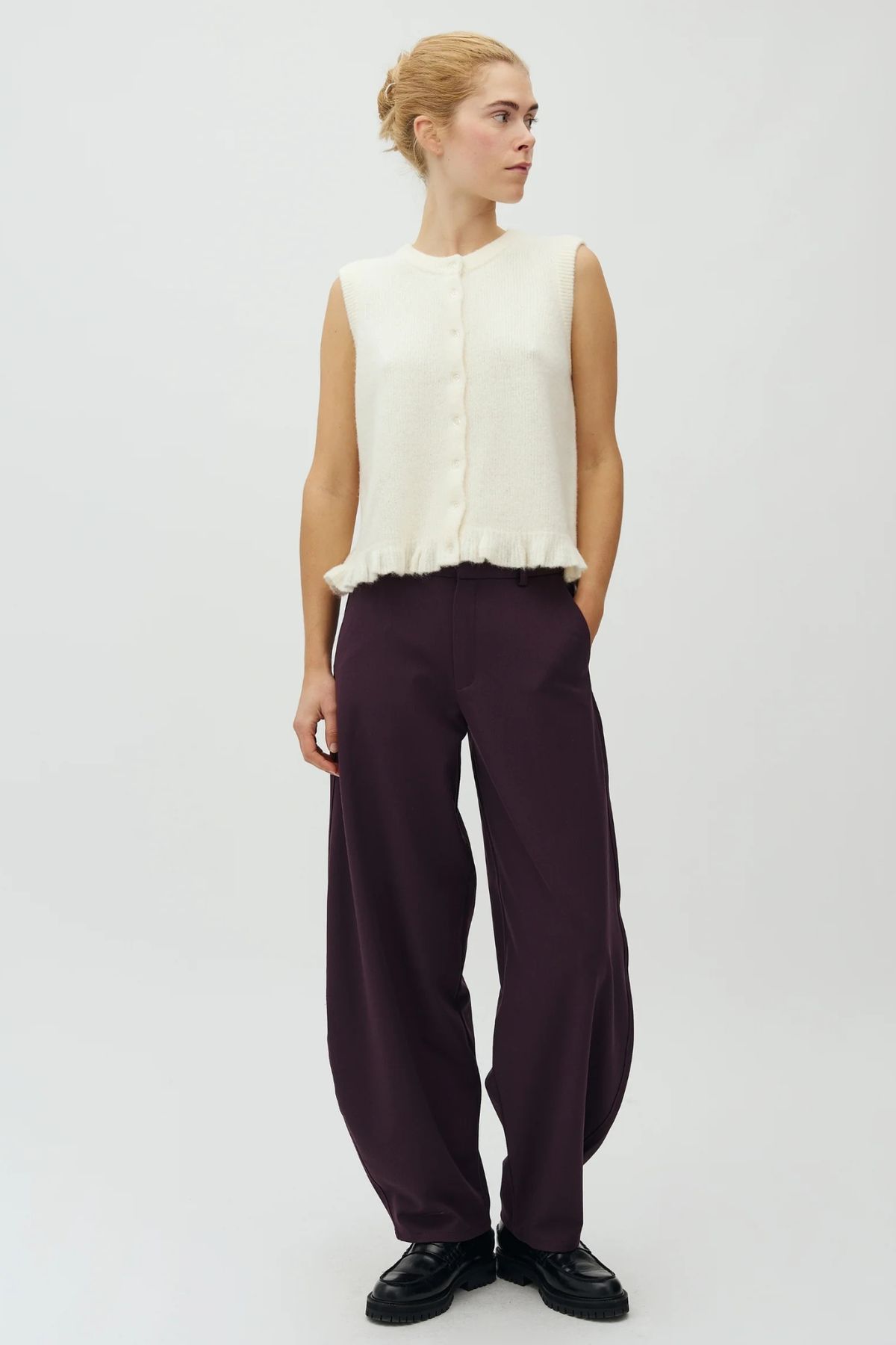 SILIRA KIKKO PANTS - DEEP PURPLE