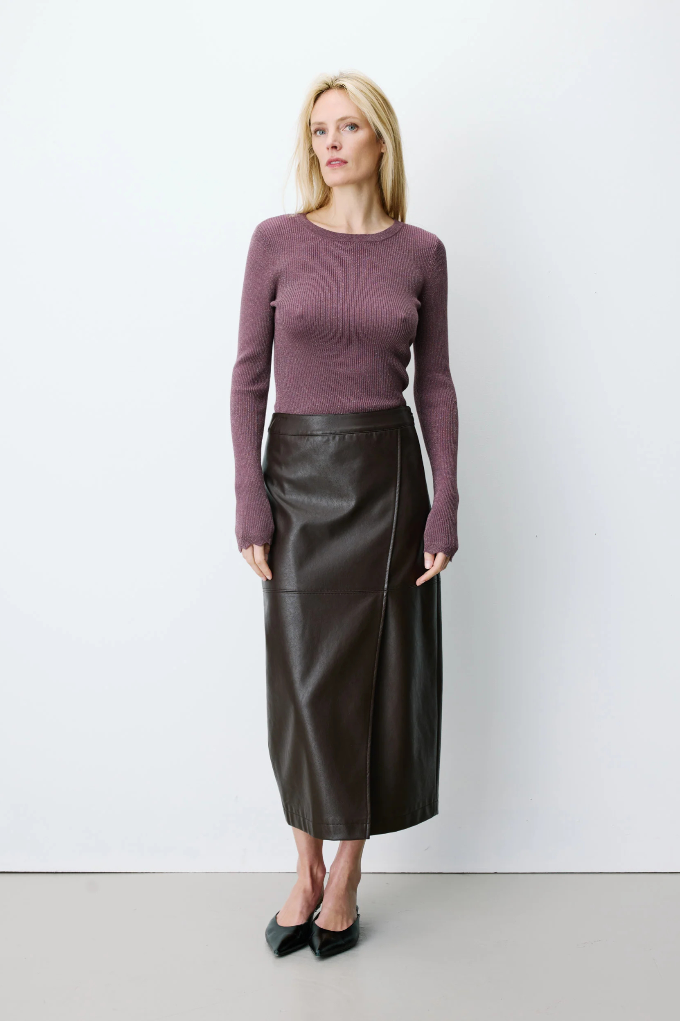 AENOR SKIRT - CHOCOLAT