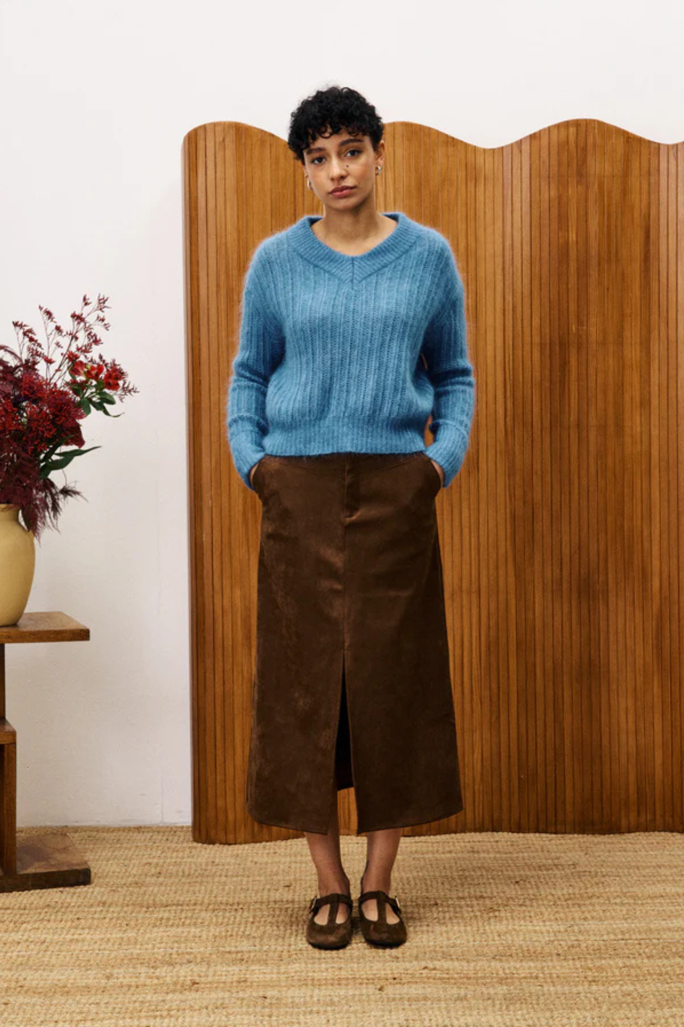 GLAIEUL SKIRT - ICE BROWN
