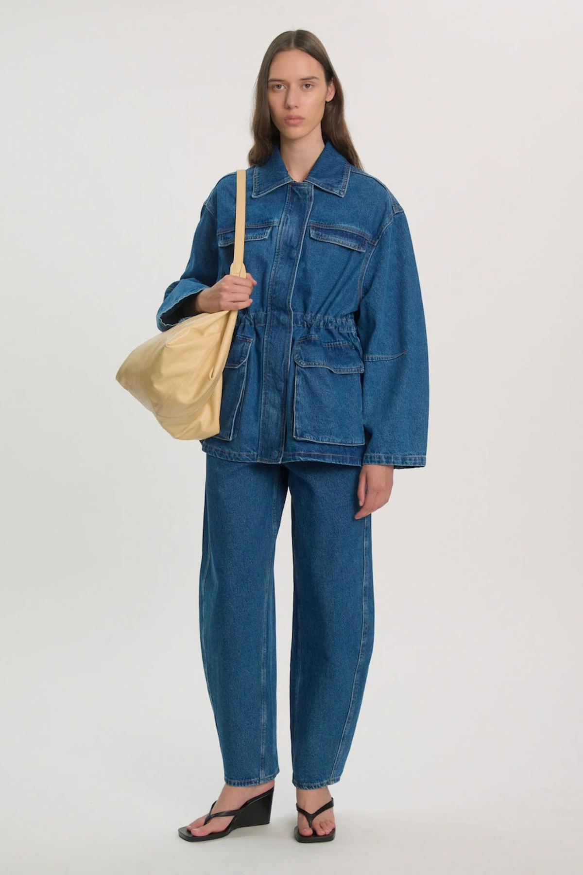 CAMILLA DENIM PANTS - MID BLUE DENIM