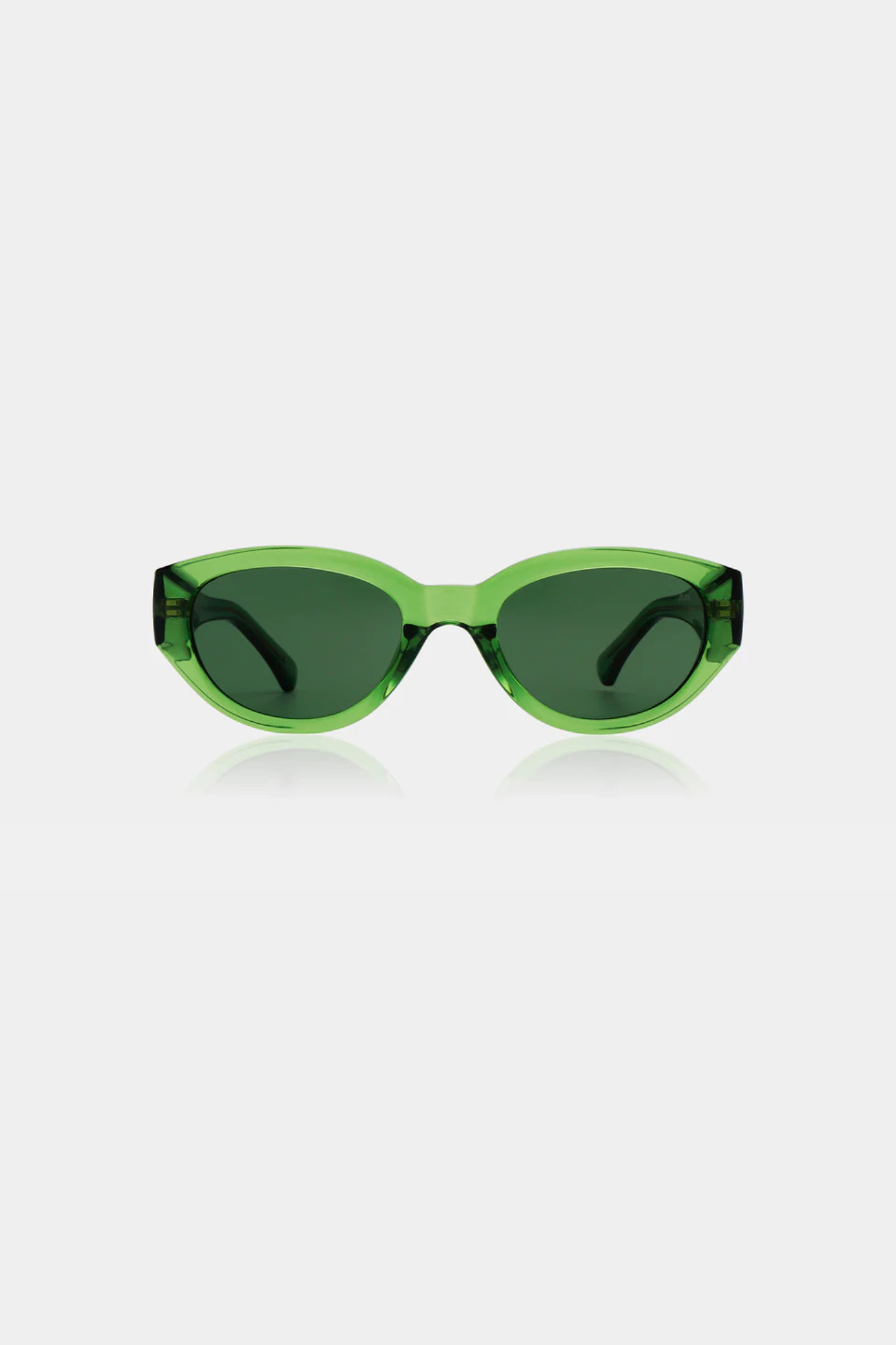 WINNIE SUNGLASSES - LIGHT OLIVE TRANSPARENT