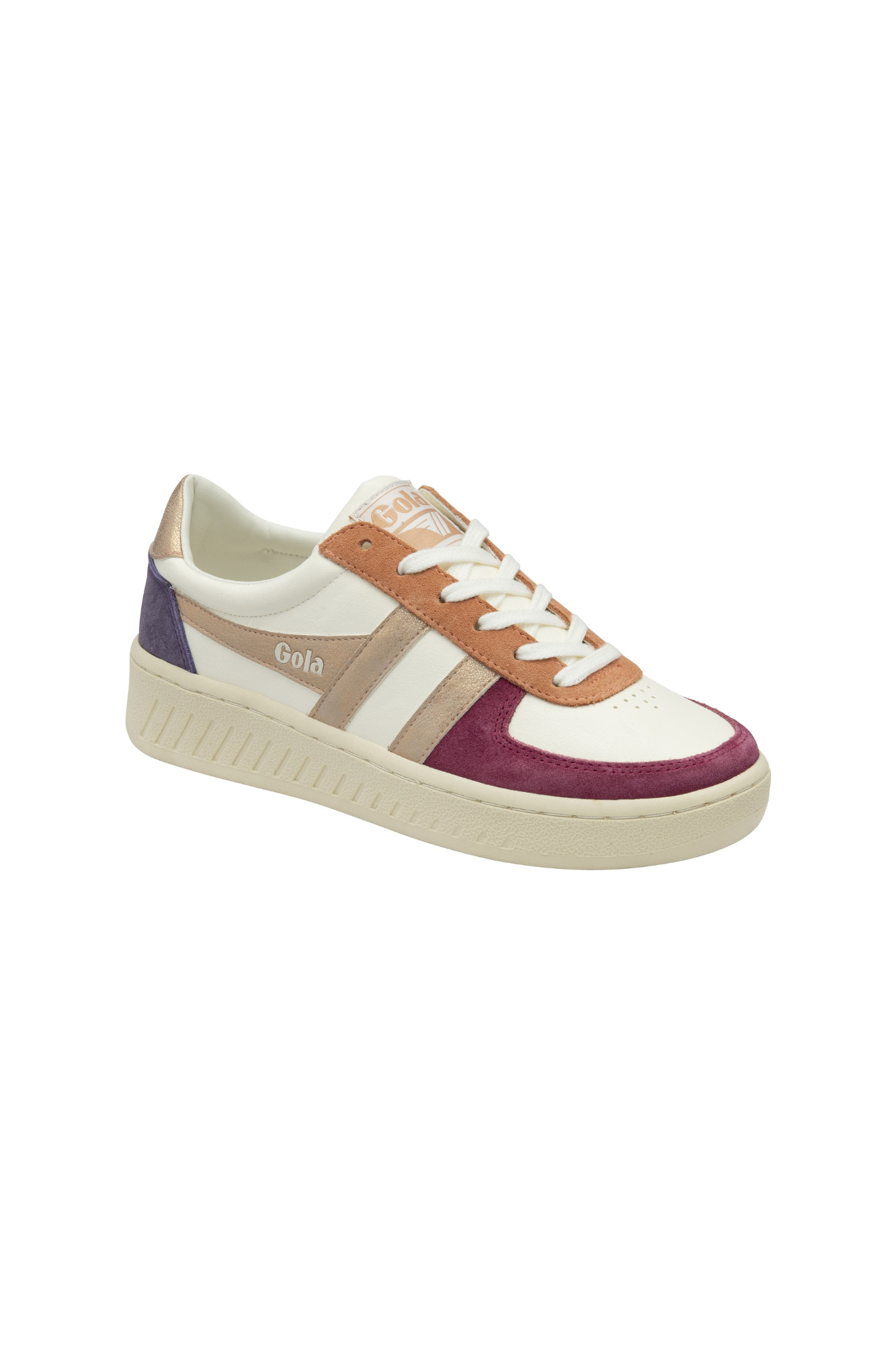 GRANDSLAM QUADRANT SNEAKERS WOMEN - OFF WHITE/CERISE/ROSE GOLD/PLUM