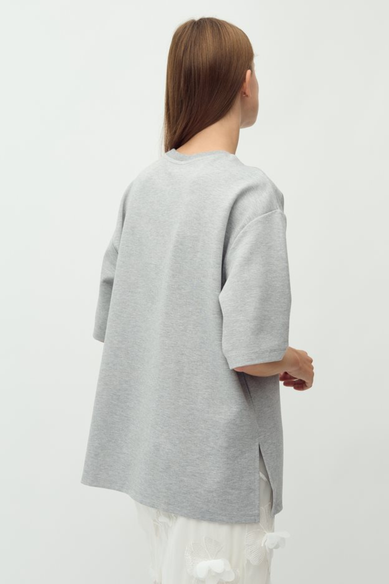 EMRYLIS BETSY T-SHIRT - LIGHT GREY MELANGE