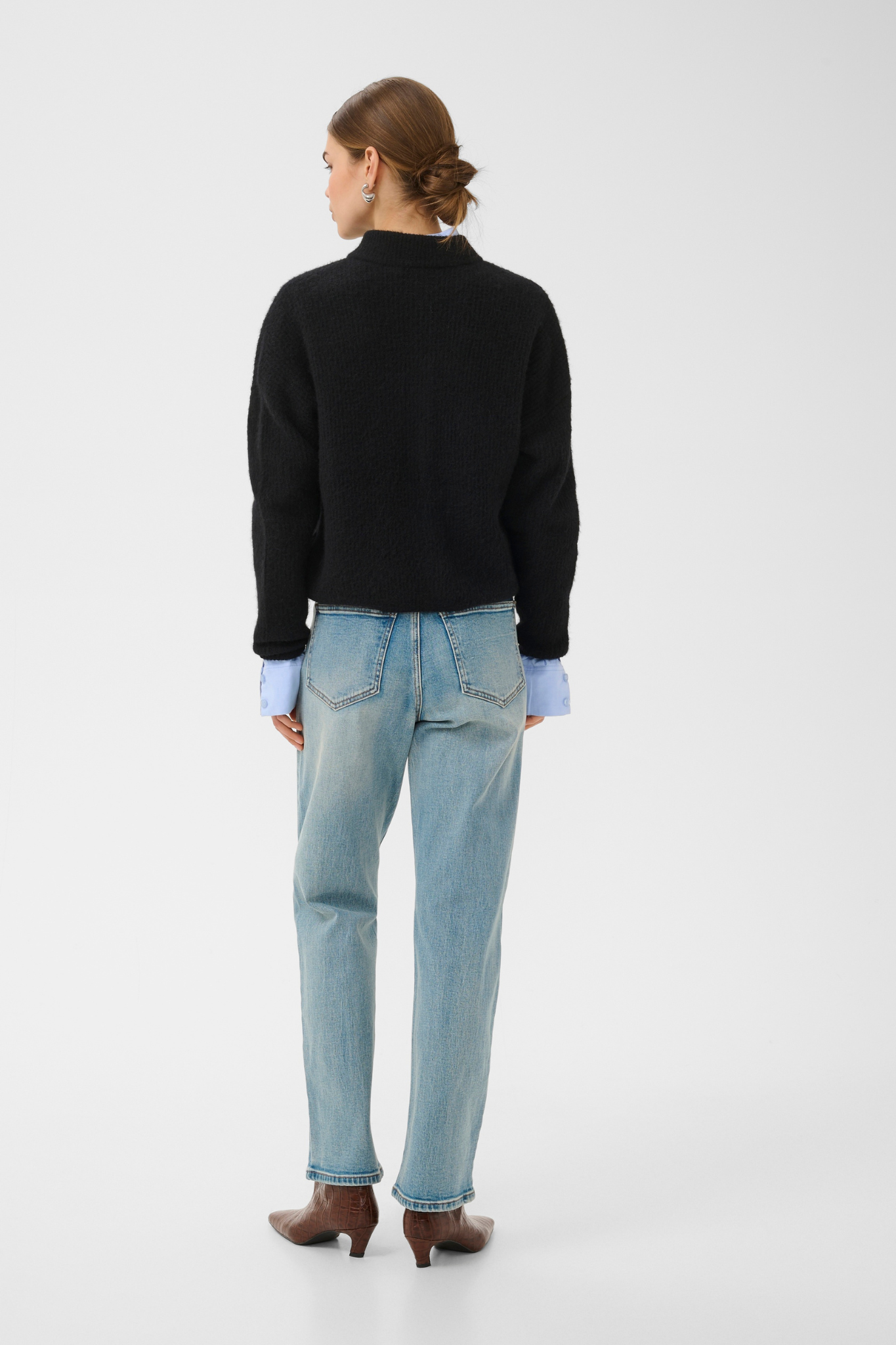 ALPHA SHORT CARDIGAN - SKY CAPTAIN MELANGE