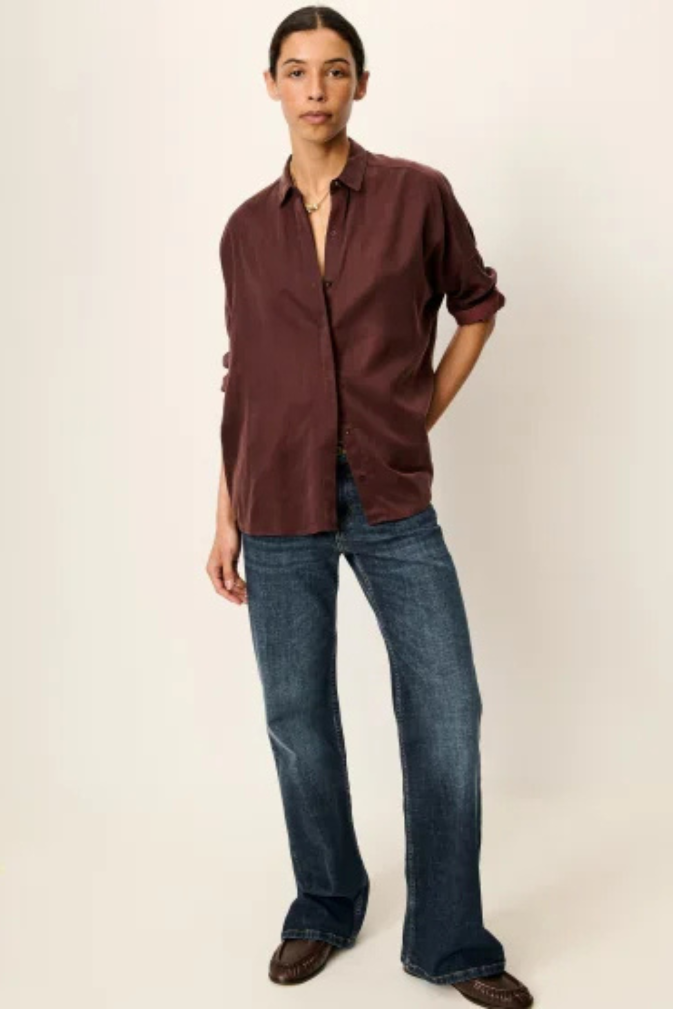 LADY D SHIRT - MOKA