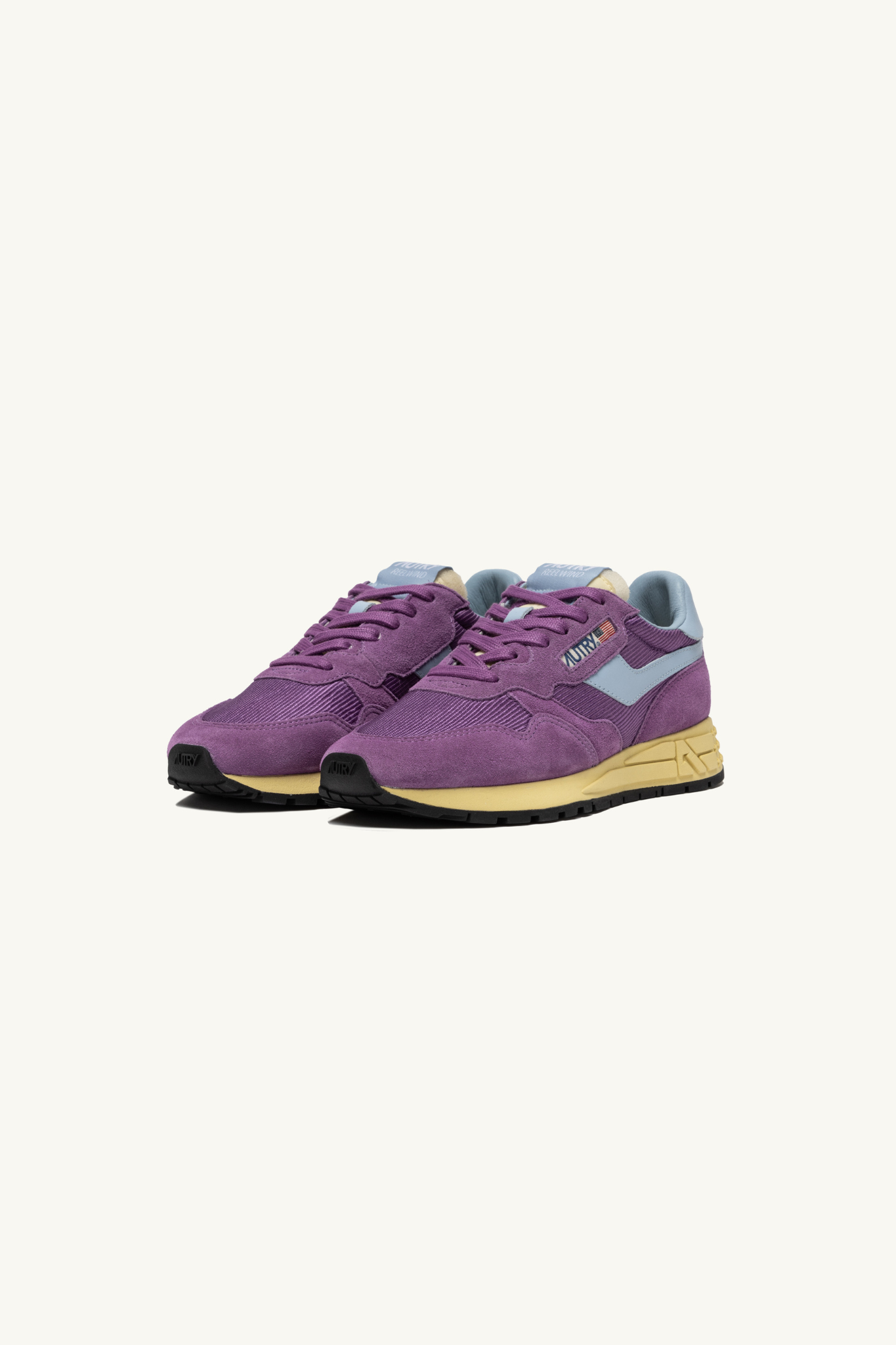 WWLW-ES02 - REELWIND LOW WOMEN SNEAKERS - SUEDE/MESH PURPLE/CEL