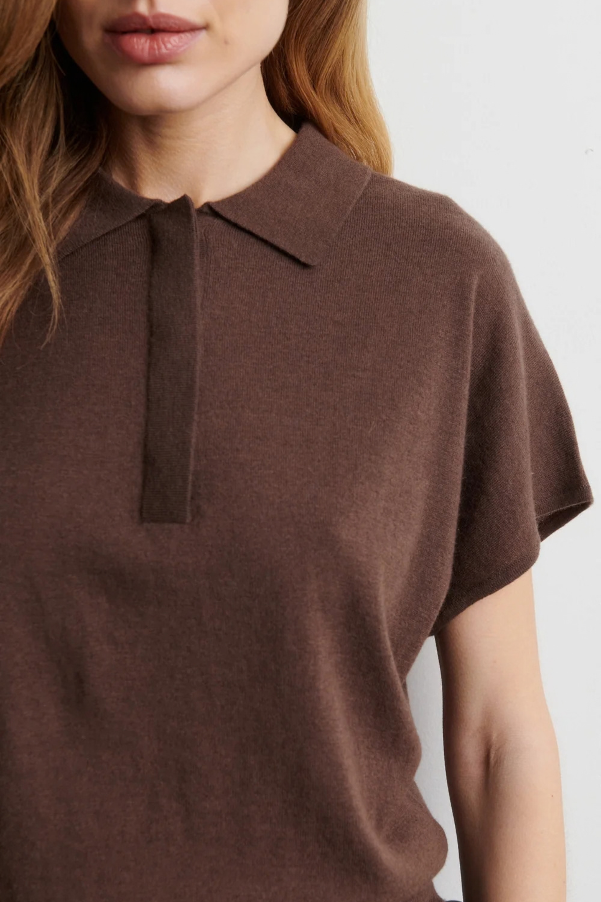 CLARO KNIT SS POLO - CARAFE
