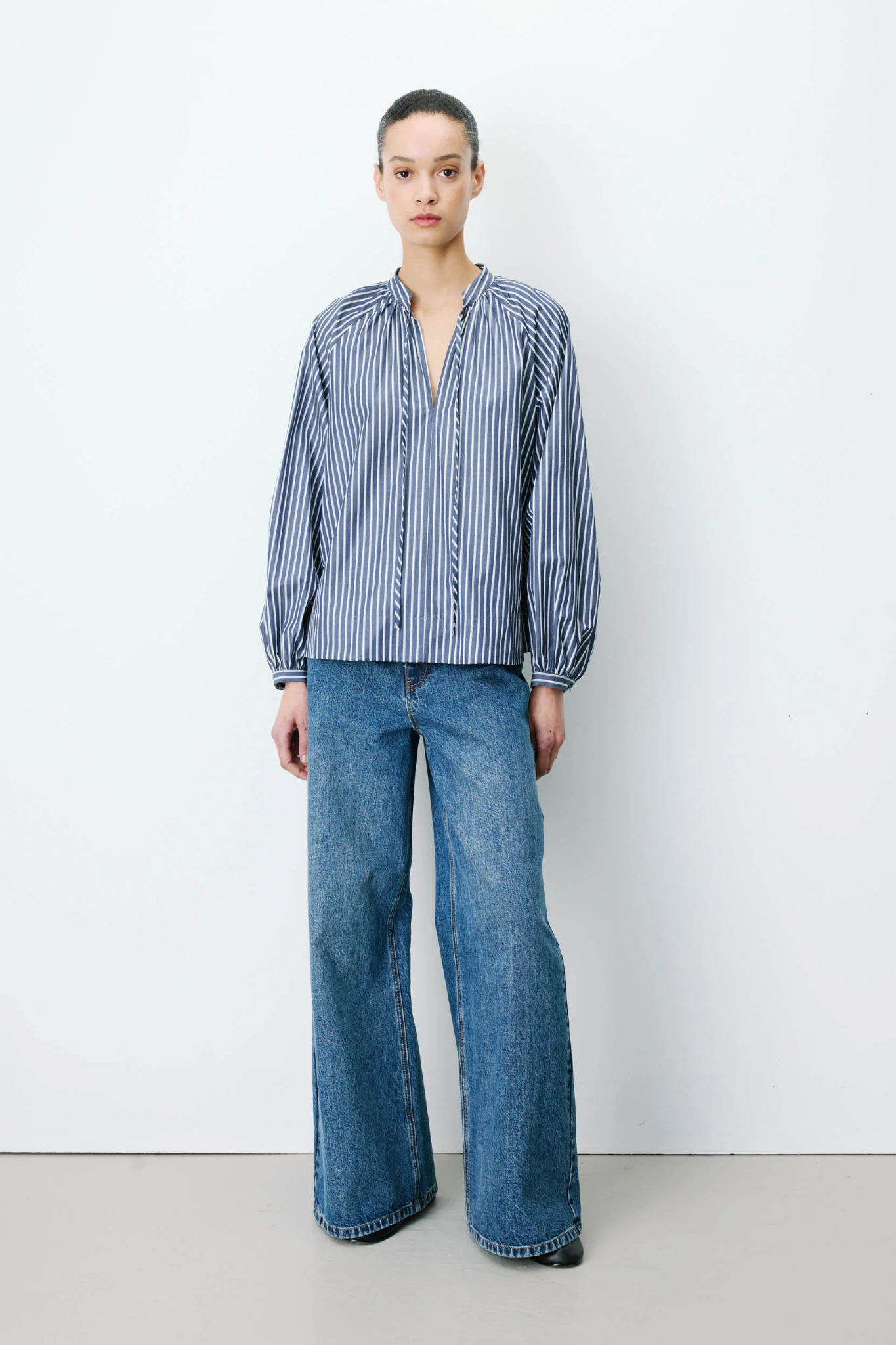 ALBANE BLOUSE - MARINE
