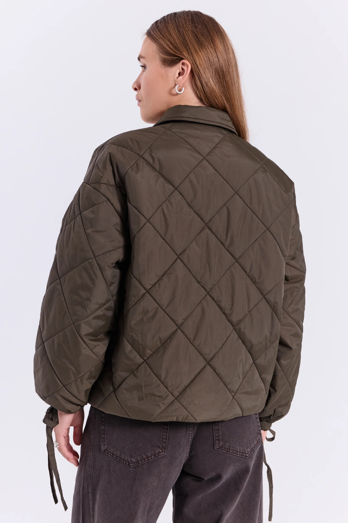 ROBYN QUILT JACKET - DARK GREEN