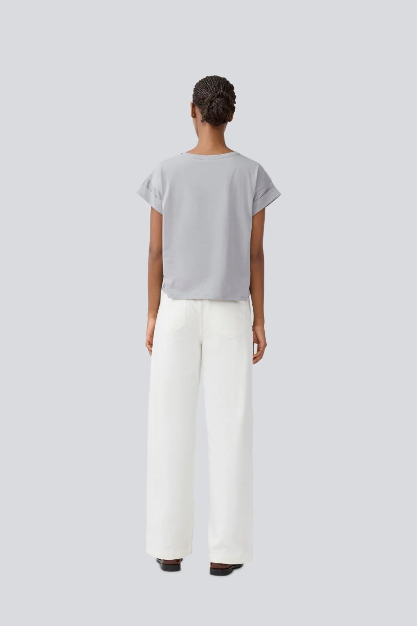 ISOLDE SOLID PANTS - SOFT WHITE