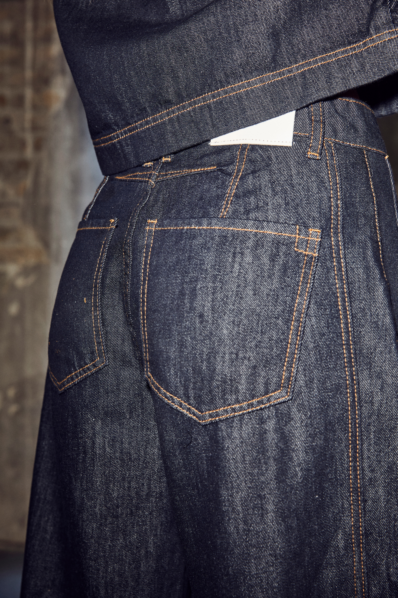 DREW BARREL PANEL JEANS - UNWASHED DENIM