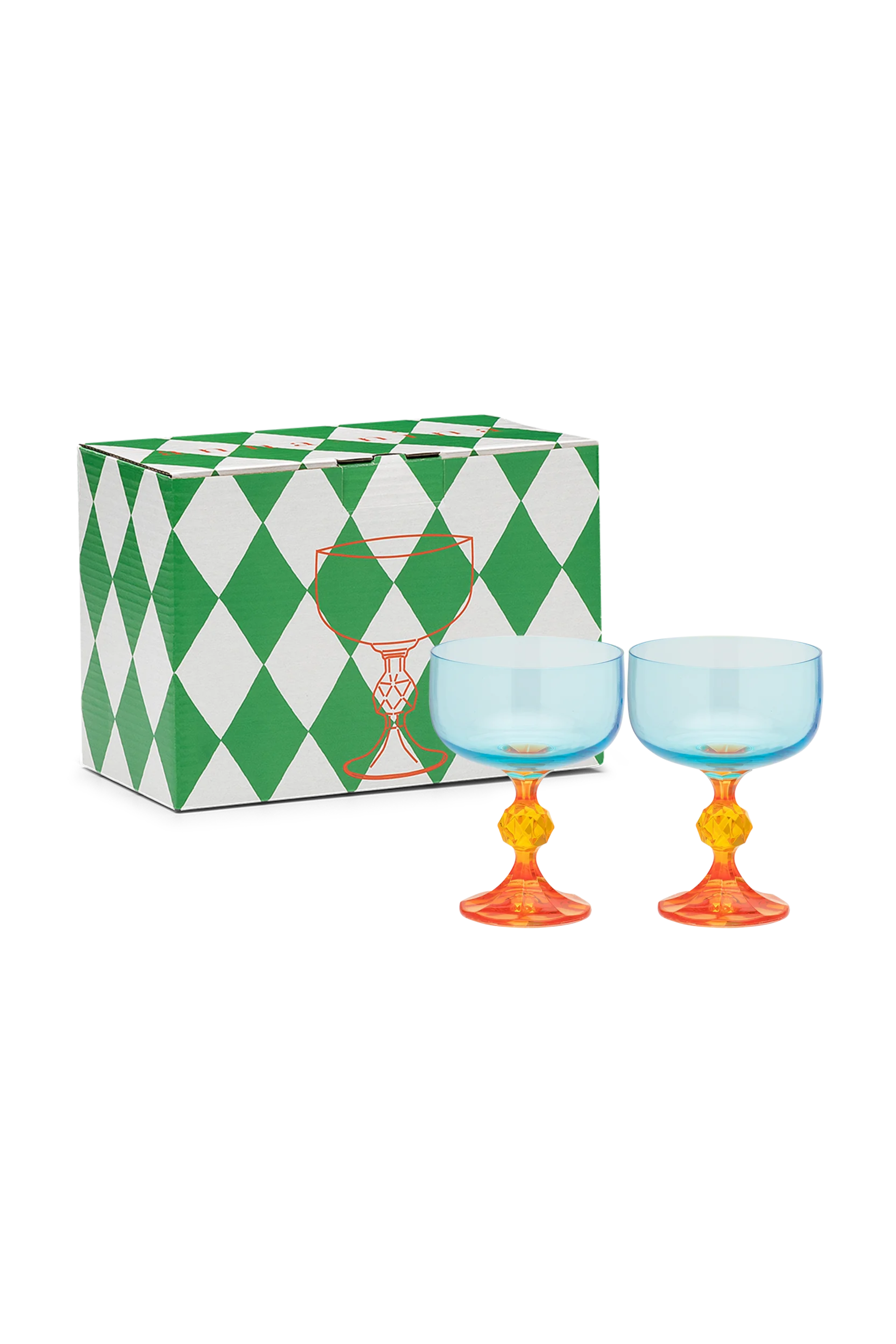PARADISE COCKTAIL GLASS SET OF 2