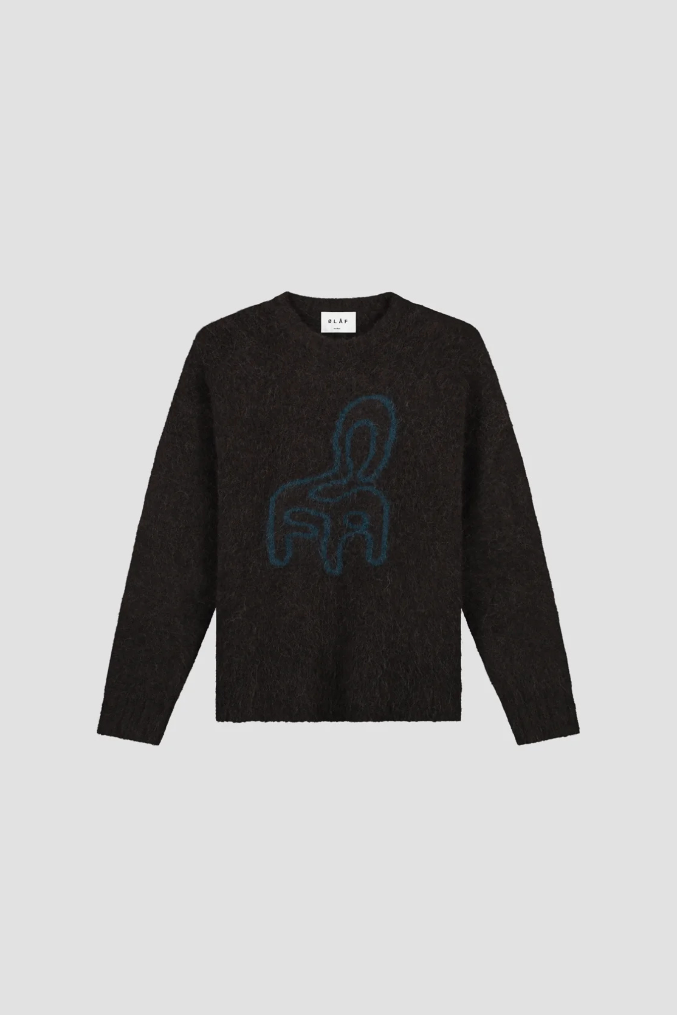 CHAIR LOGO CREWNECK KNIT - BROWN