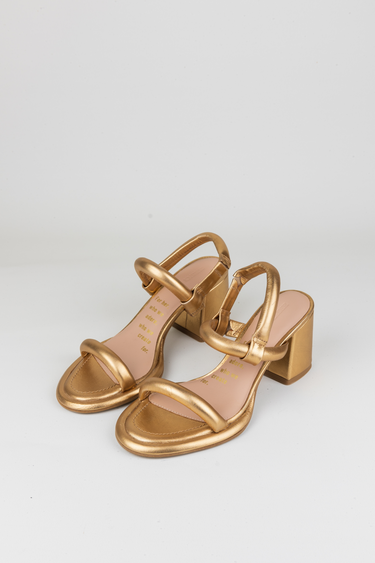 OU - NEW-JAGGER HEELED SANDAL WOMEN - GOLD