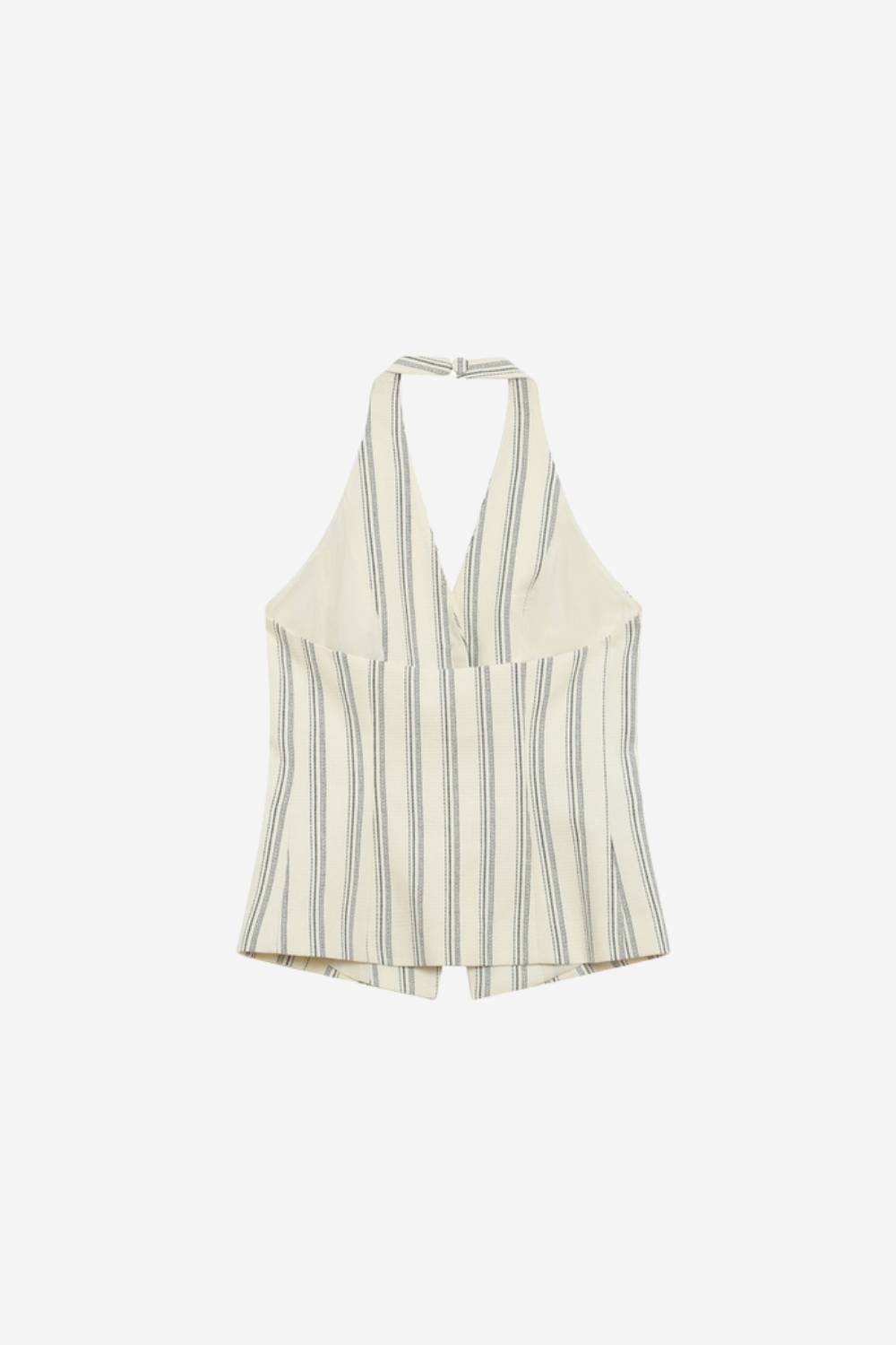 WINIKA GILET- ECRU STRIPE