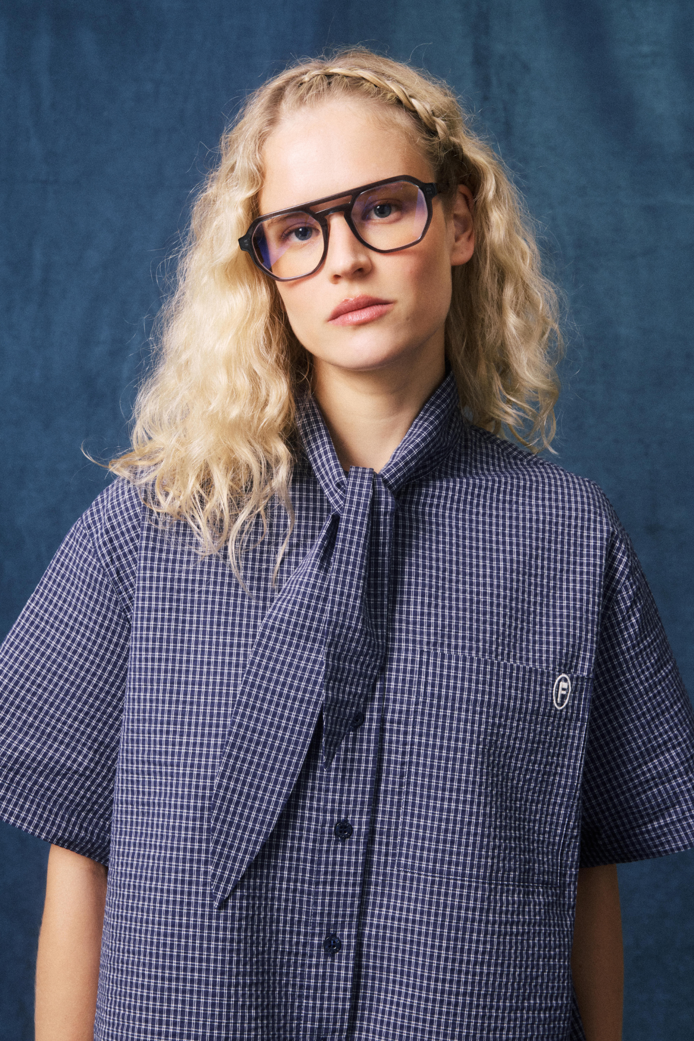 NAOMI SHIRT - NAVY BLUE
