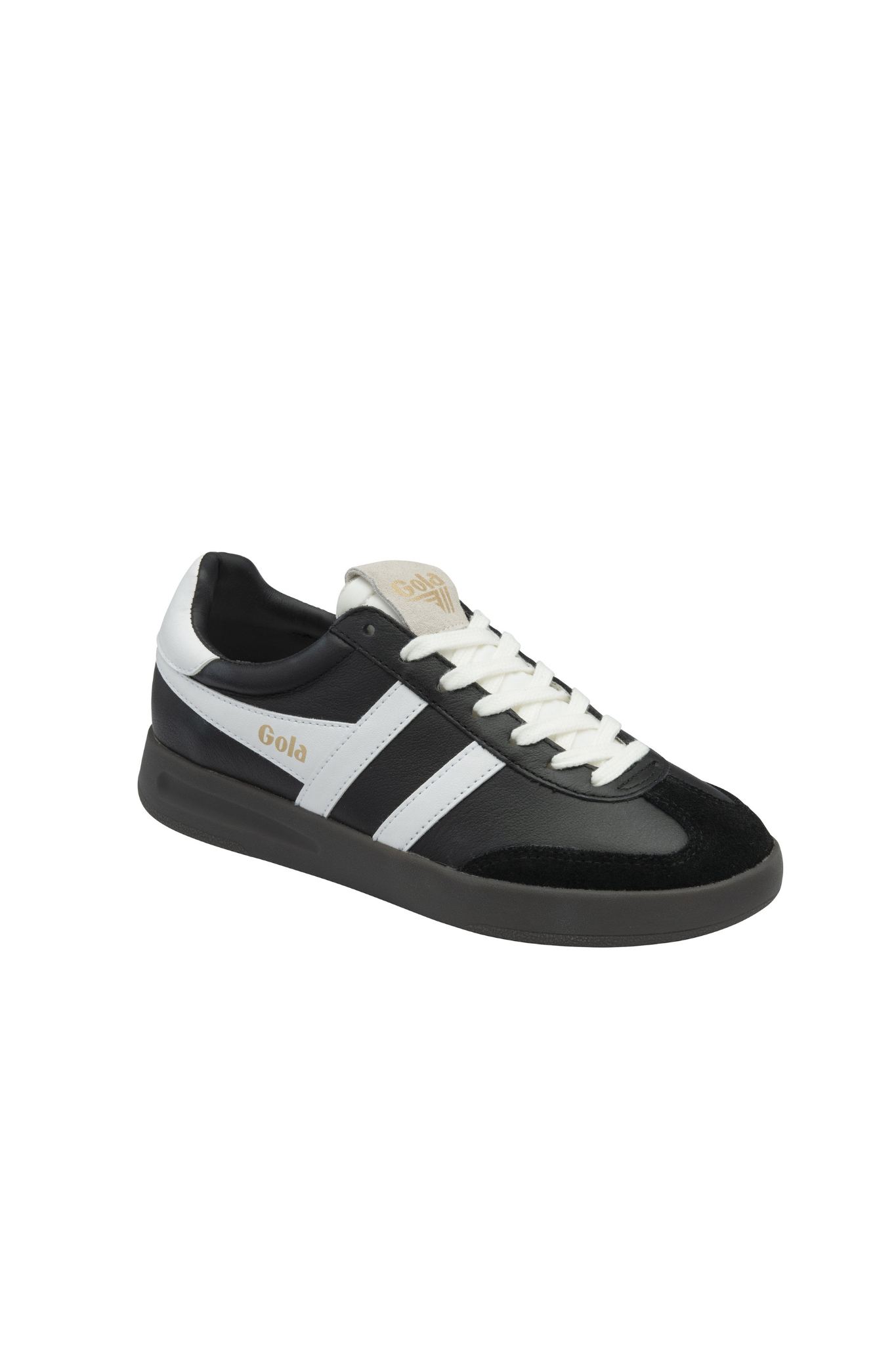 CYCLONE LEATHER SNEAKERS WOMEN - BLACK/WHITE/DARK GUM