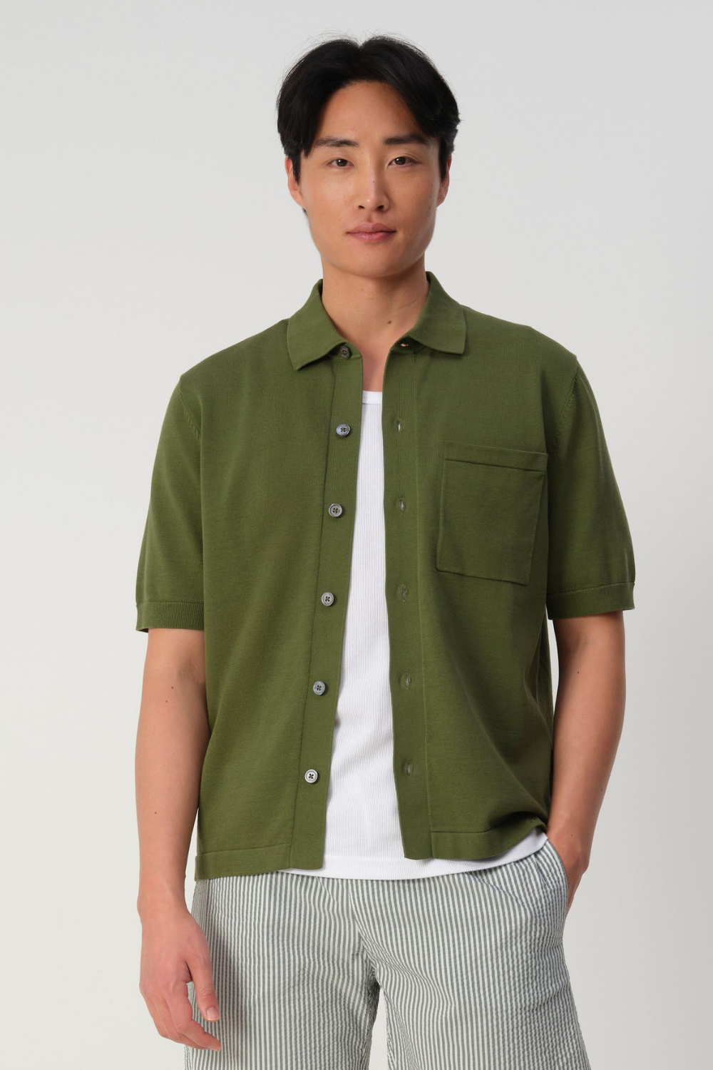 ASHER POLO - CYPRESS GREEN