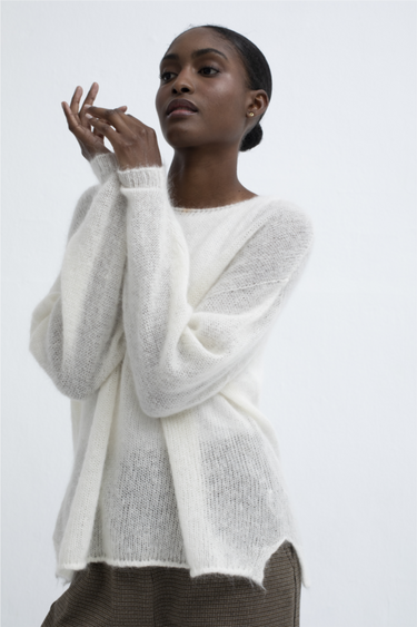 AMOIA JERSEY KNITWEAR - WHITE