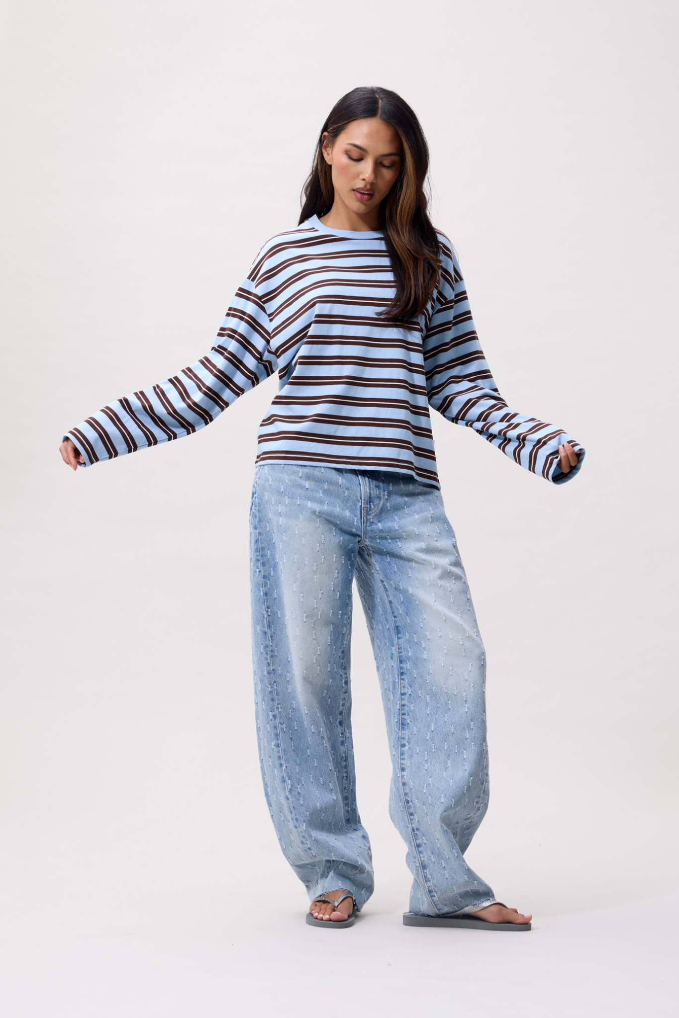STRIPED LONG SLEEVE - AIR