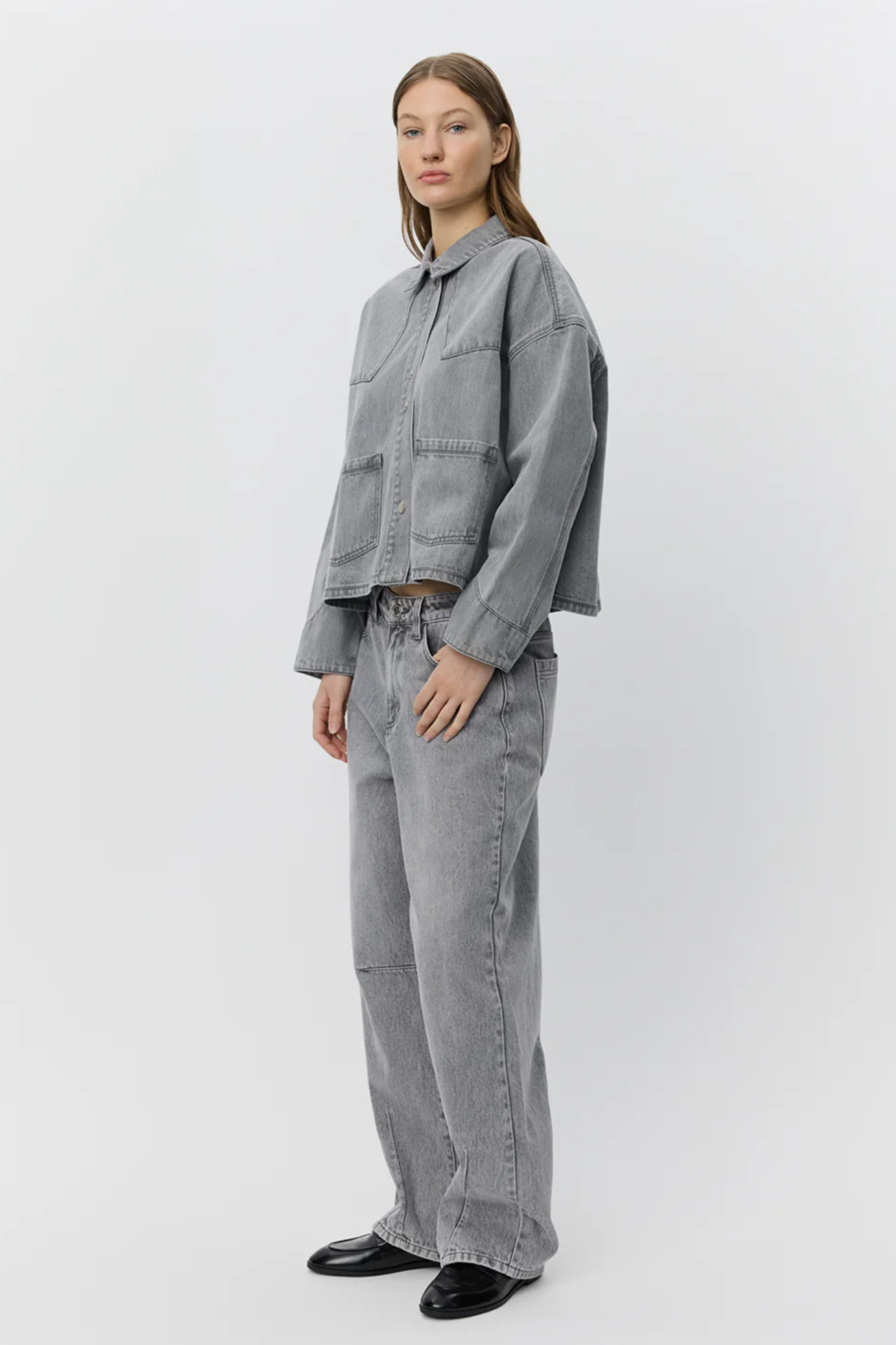 AMAYA JACKET - STONE GREY