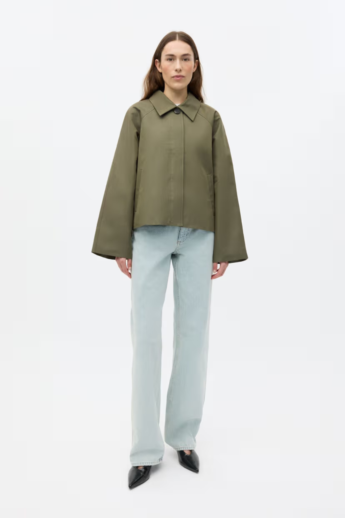 SENECA SHORT JACKET - SMOKEY OLIVE