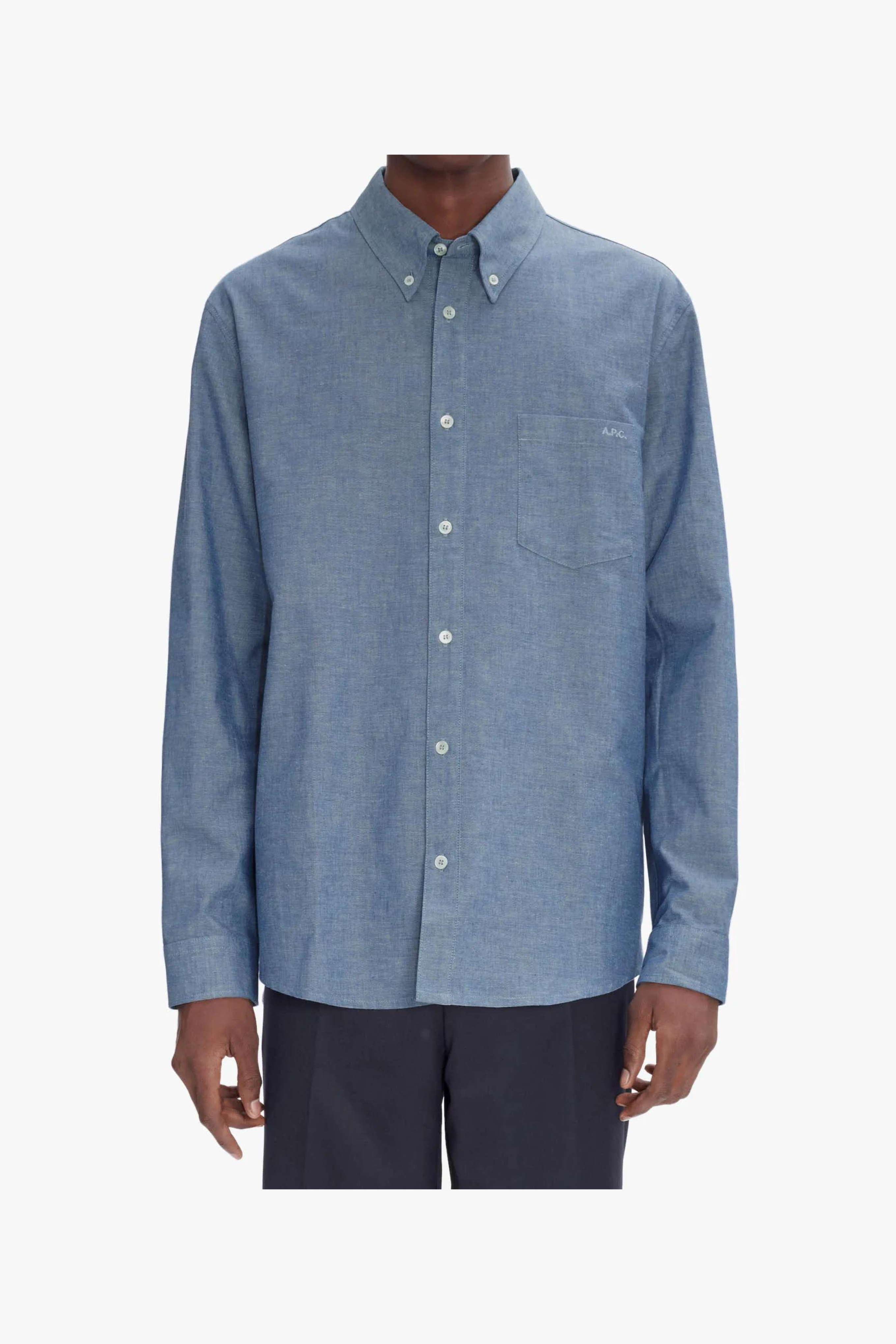 EDOUARD SHIRT BRODEE - INDIGO