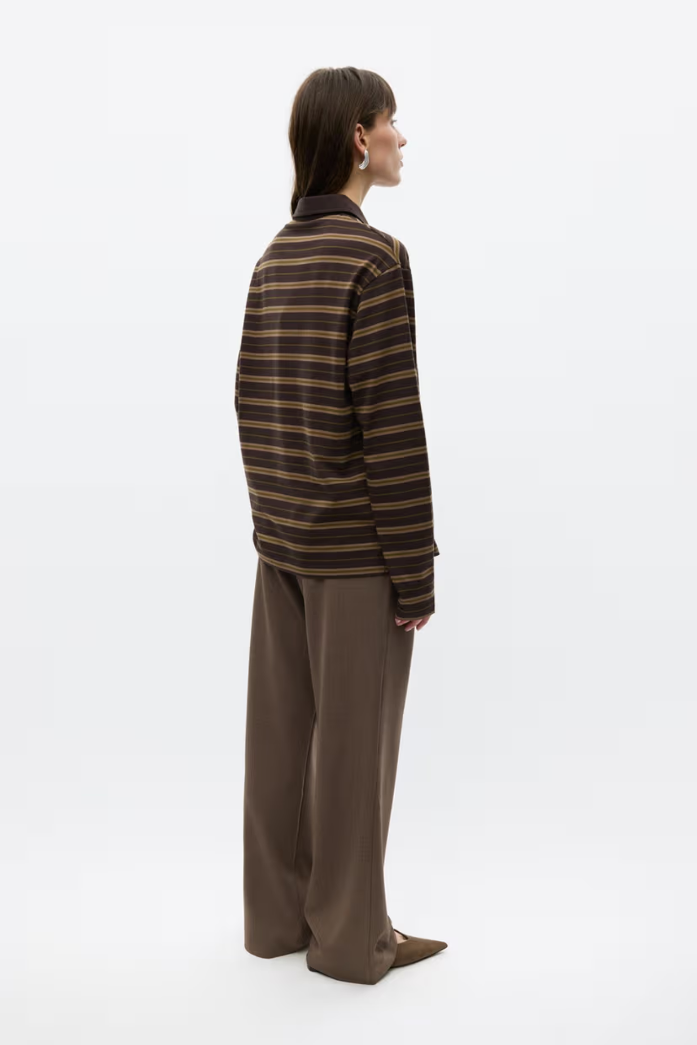 KULLA LS POLO ST - OLIVE TORTE STRIPE