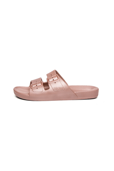 VENUS SLIDES - SMOKEY PINK METALLIC