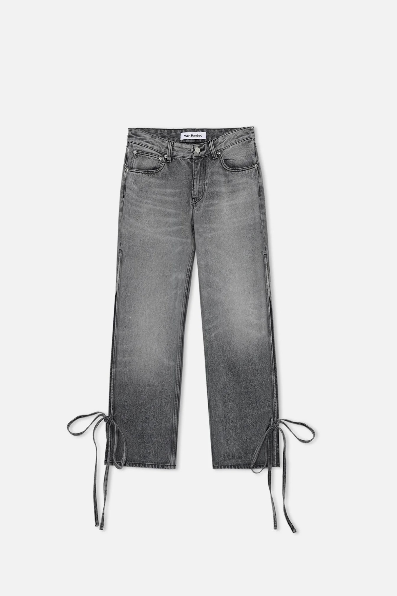 BAGGY STRING JEANS - SIM GREY