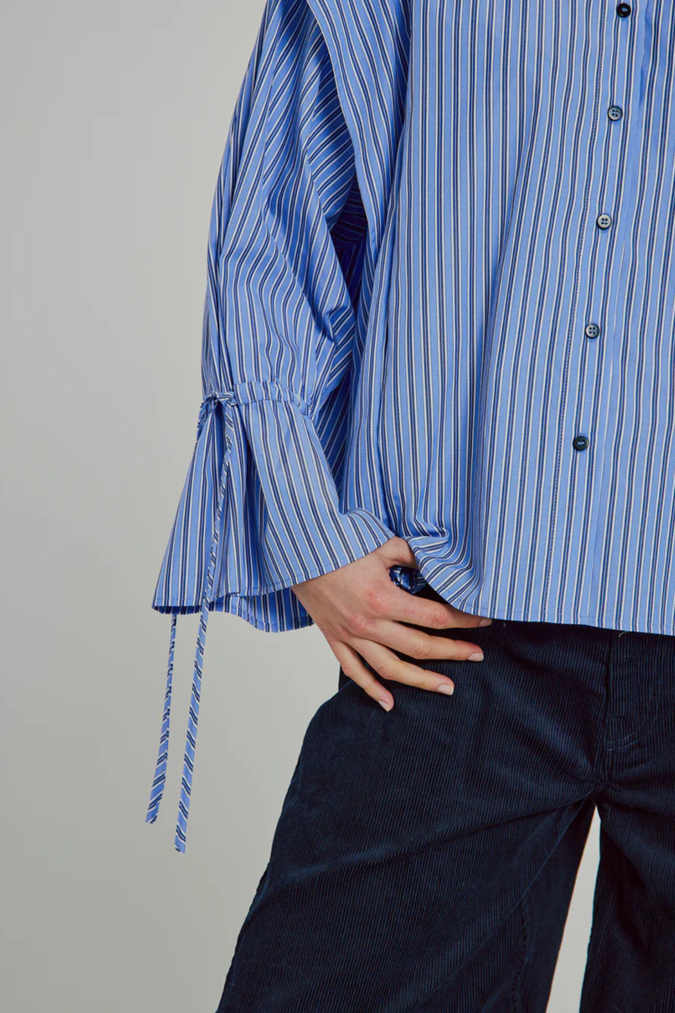 MARION SHIRT - BLUE STRIPE