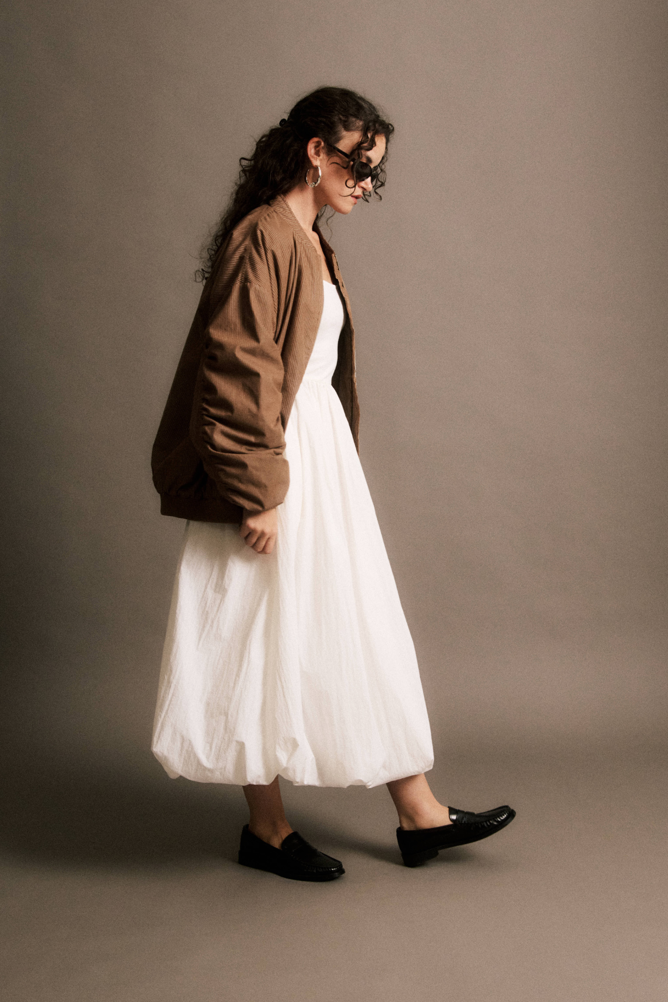 NATHAN BOMBER JACKET - CHOCOLAT