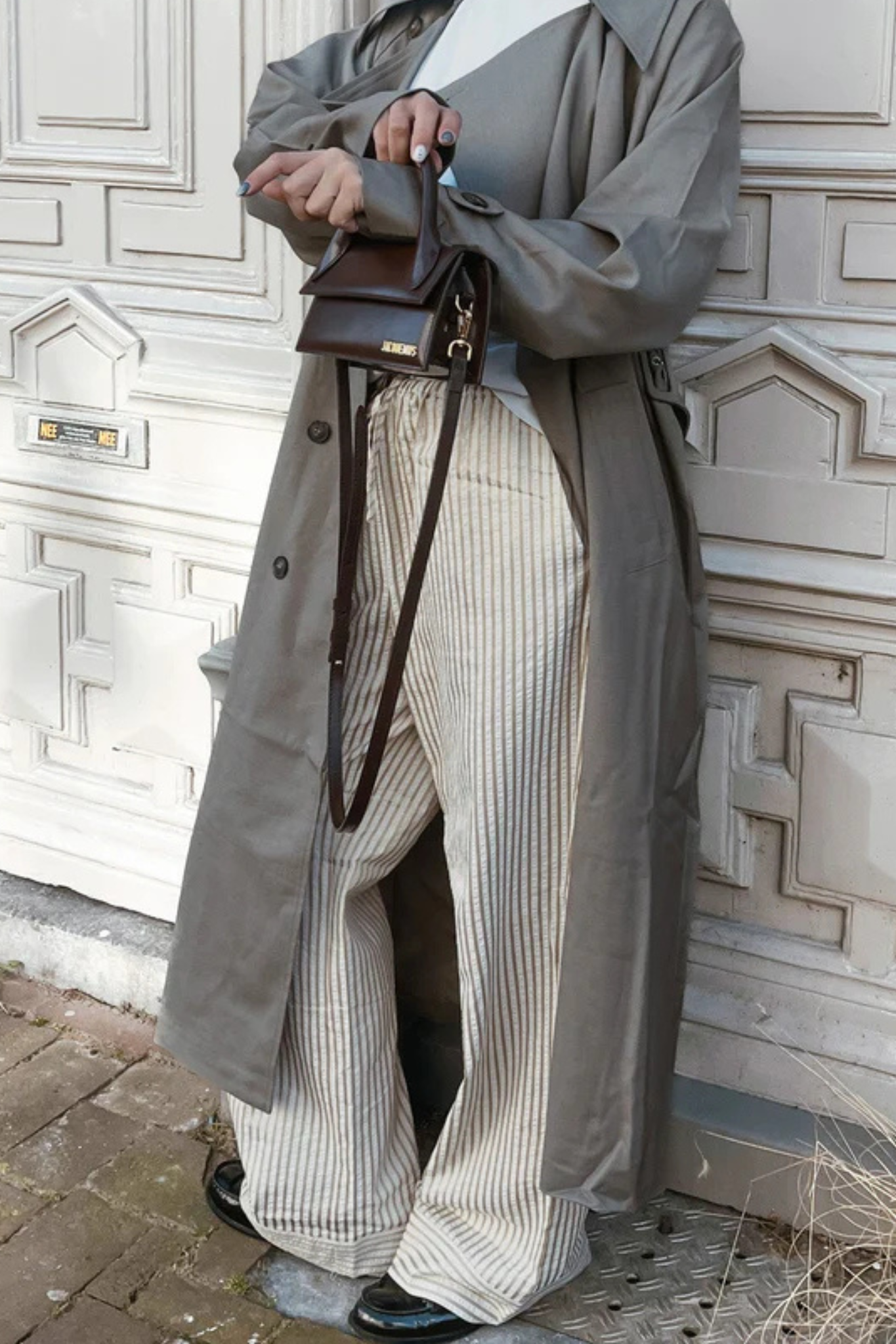 CADEN PANTS - SAND STRIPE
