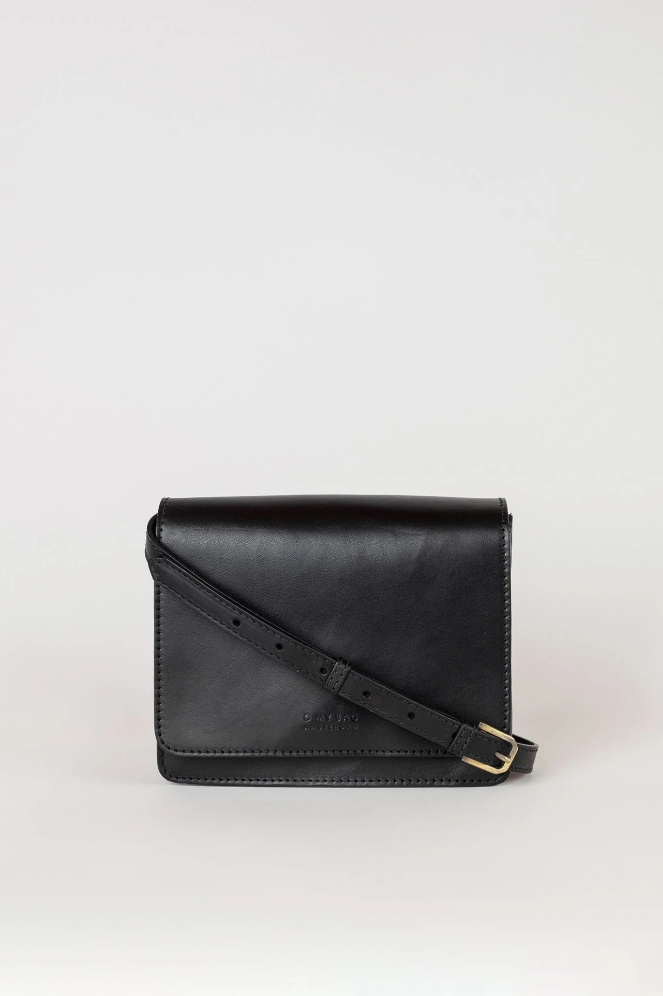 AUDREY MINI BLACK CLASSIC LEATHER - CHECKERED STRAP