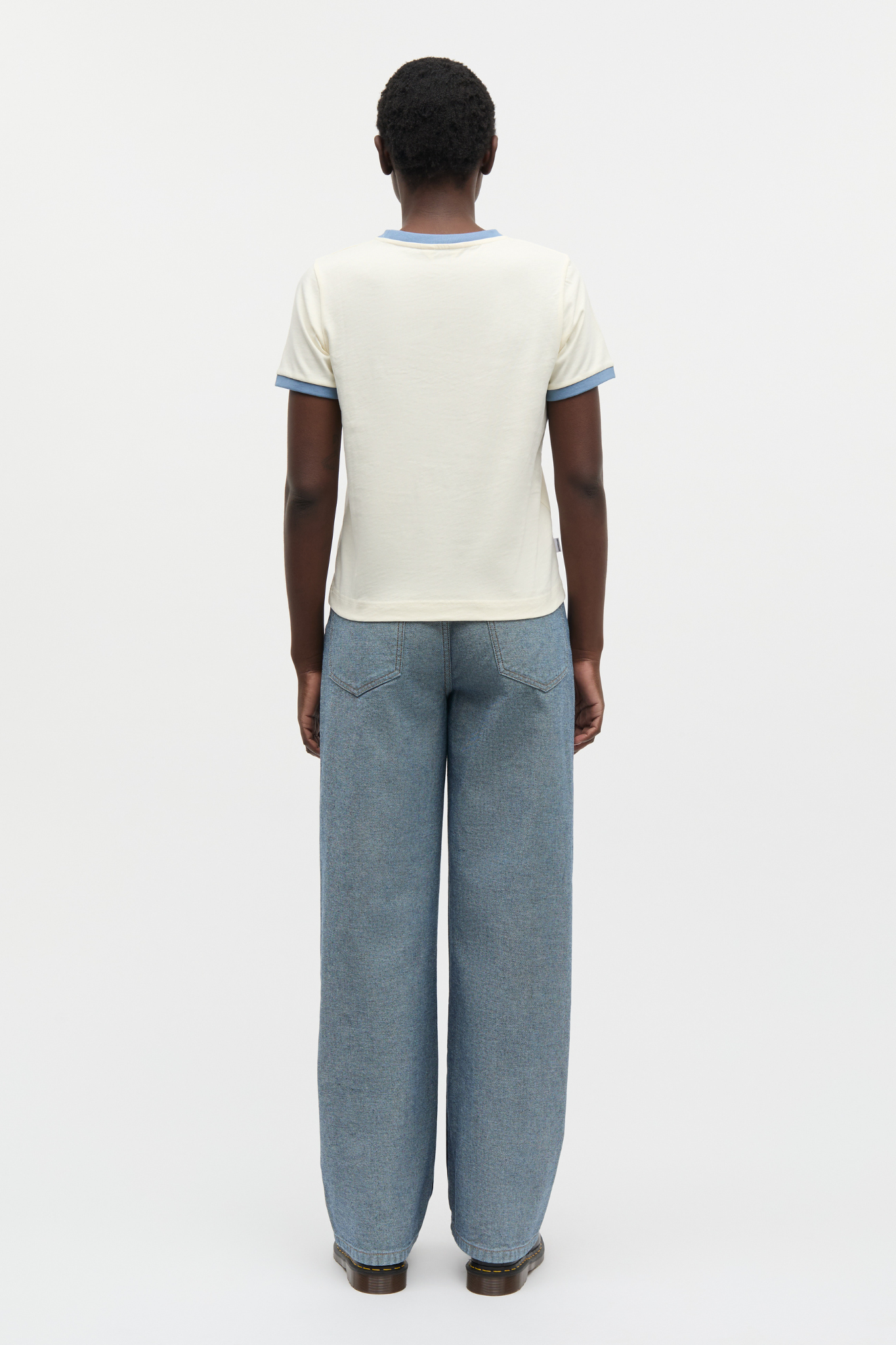 LUKE DENIM CHRISTEL BLOCK JEANS - MID BLUE DENIM