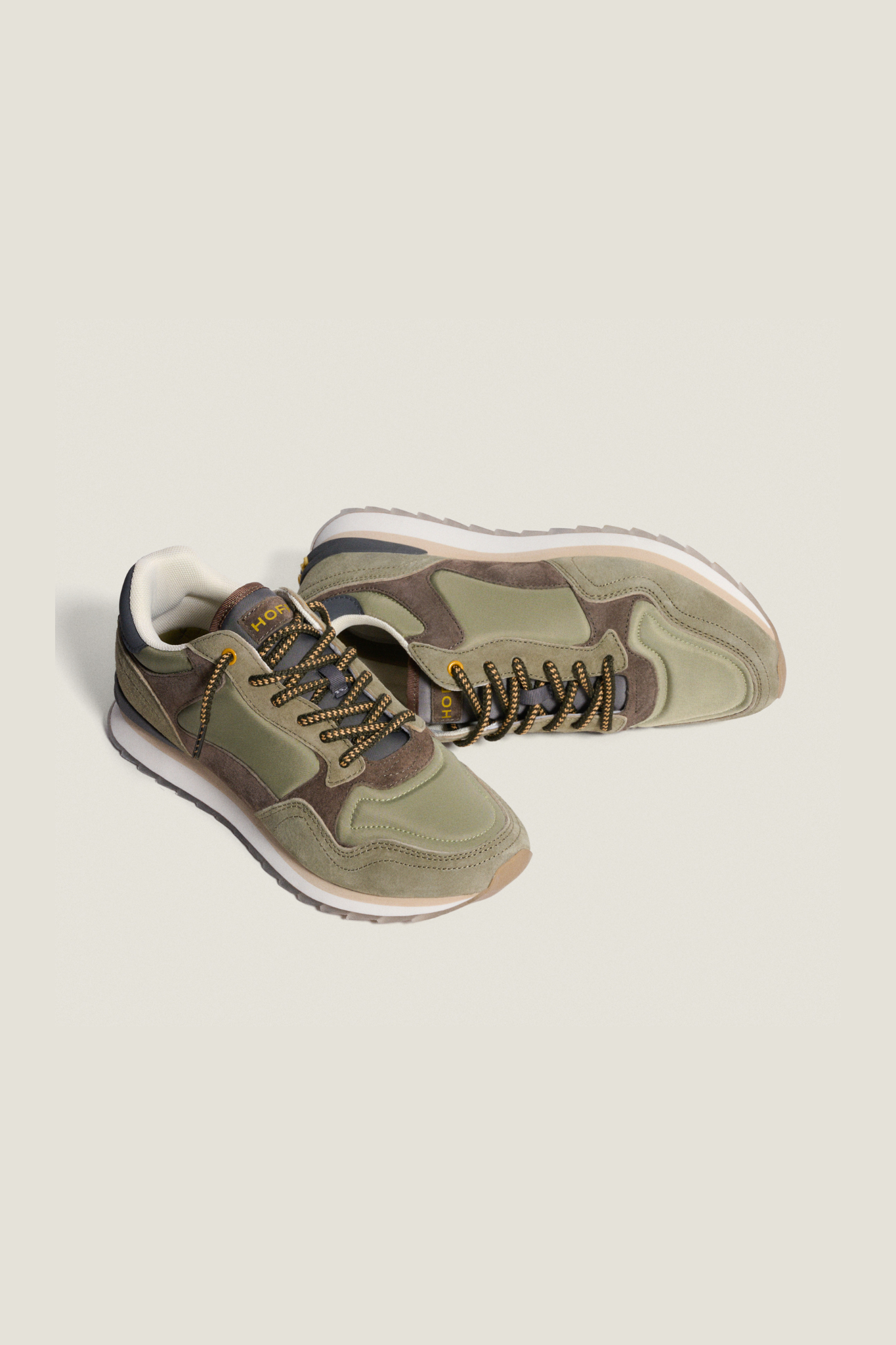 BREMEN SNEAKERS - GREEN/BEIGE/GREY