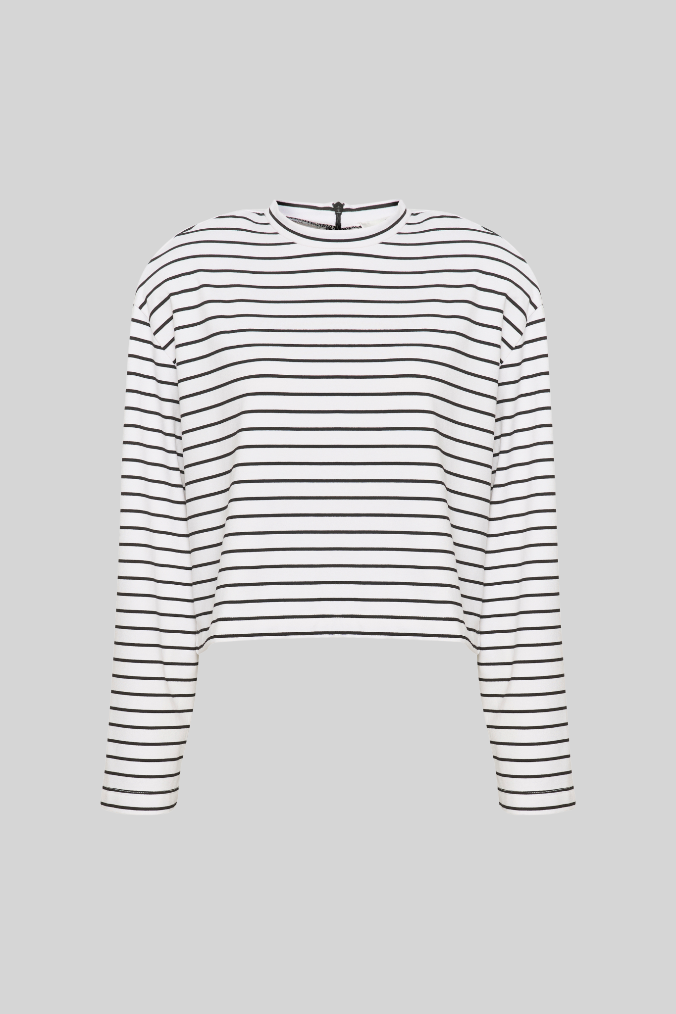 SIBA STRIPE TOP - WHITE BLACK STRIPE