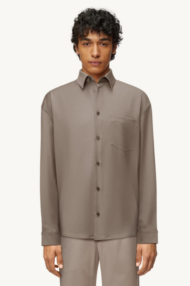 RIKOV 120070 SHIRT - BROWN