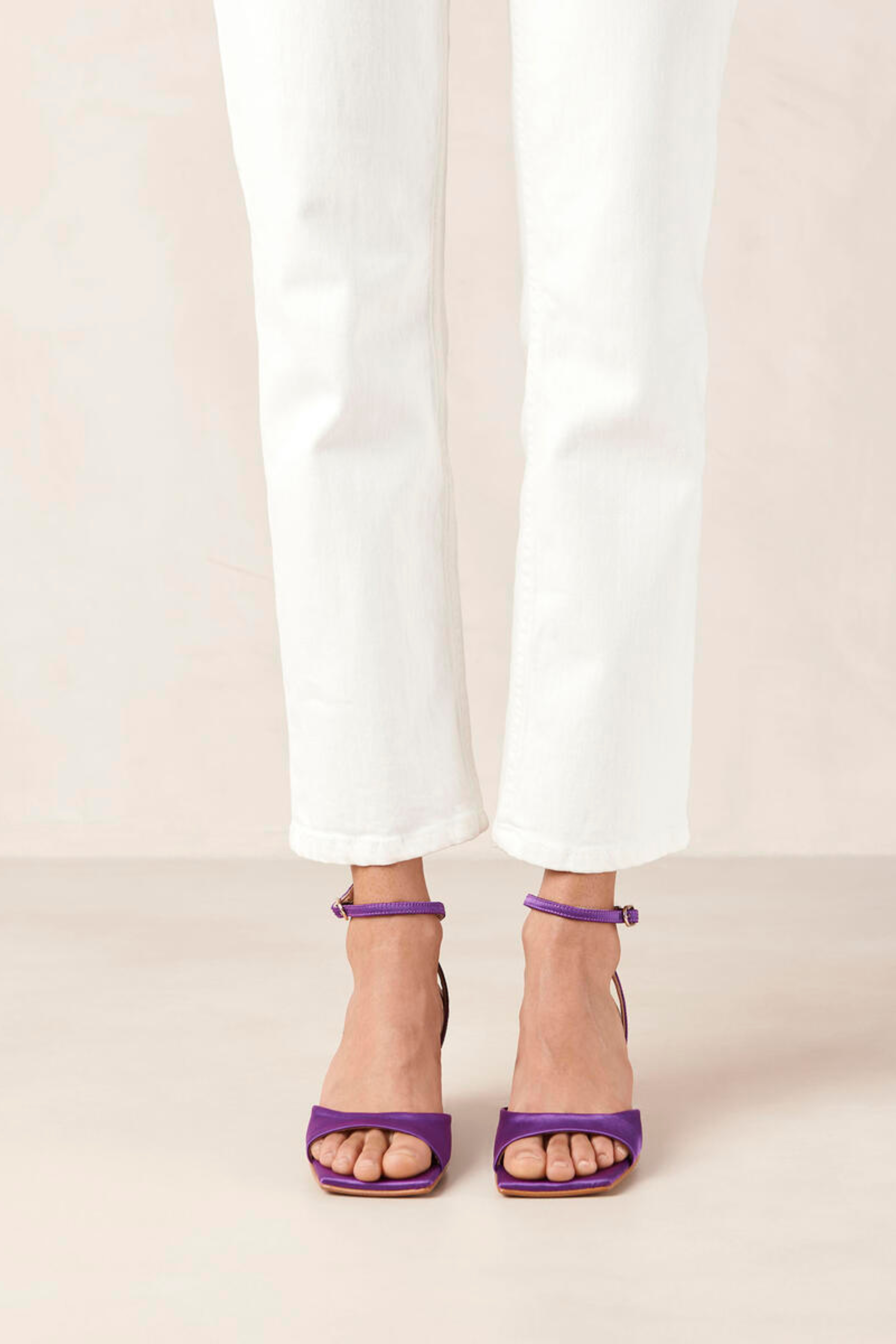 SKYE SILKY SANDALS - PURPLE