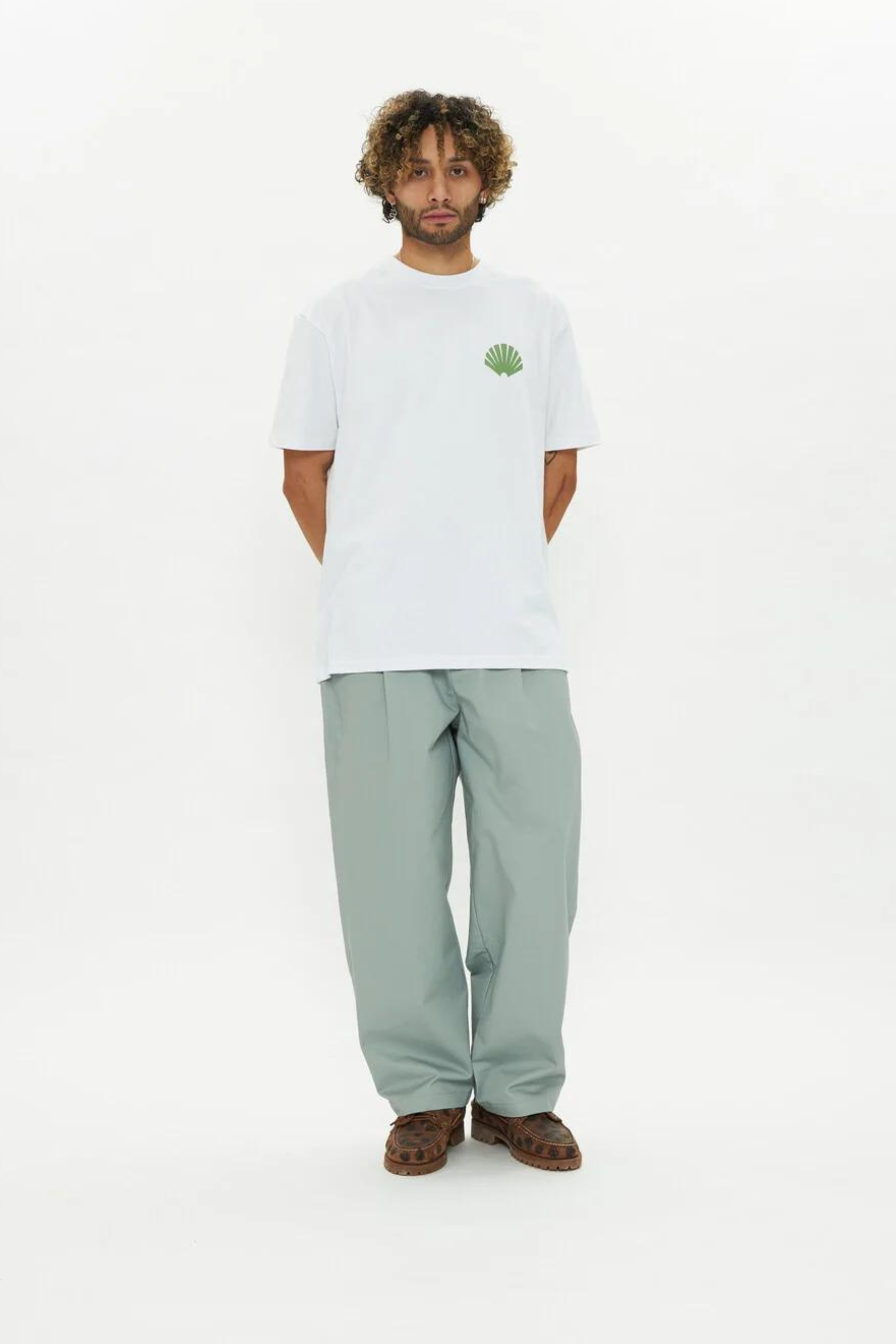 LOGO T-SHIRT - WHITE/GREEN