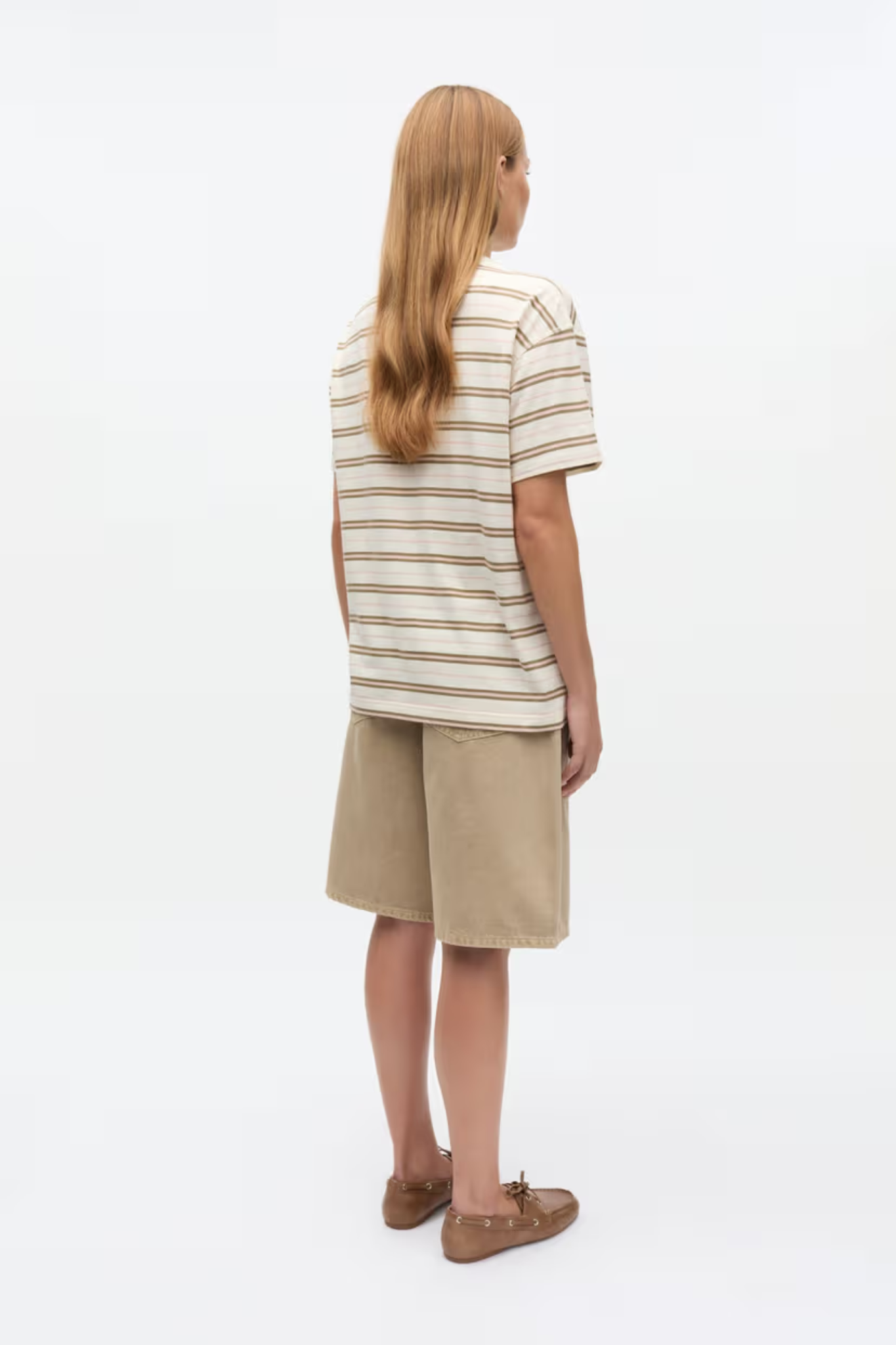 KULLA SS STRIPE T-SHIRT - ROSE CREAM STRIPE