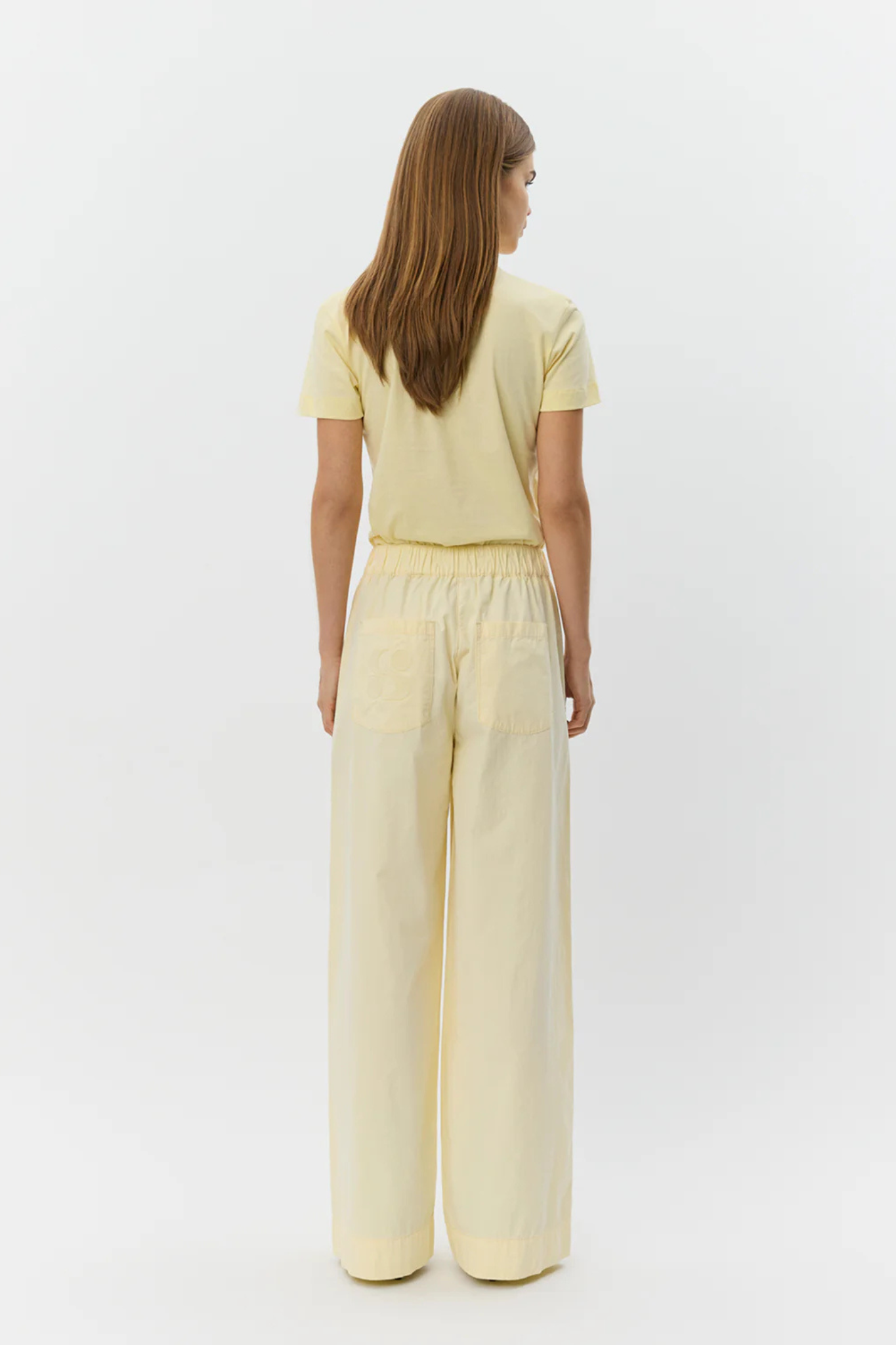 REINE WIDE LEG PANTS - LIGHT YELLOW