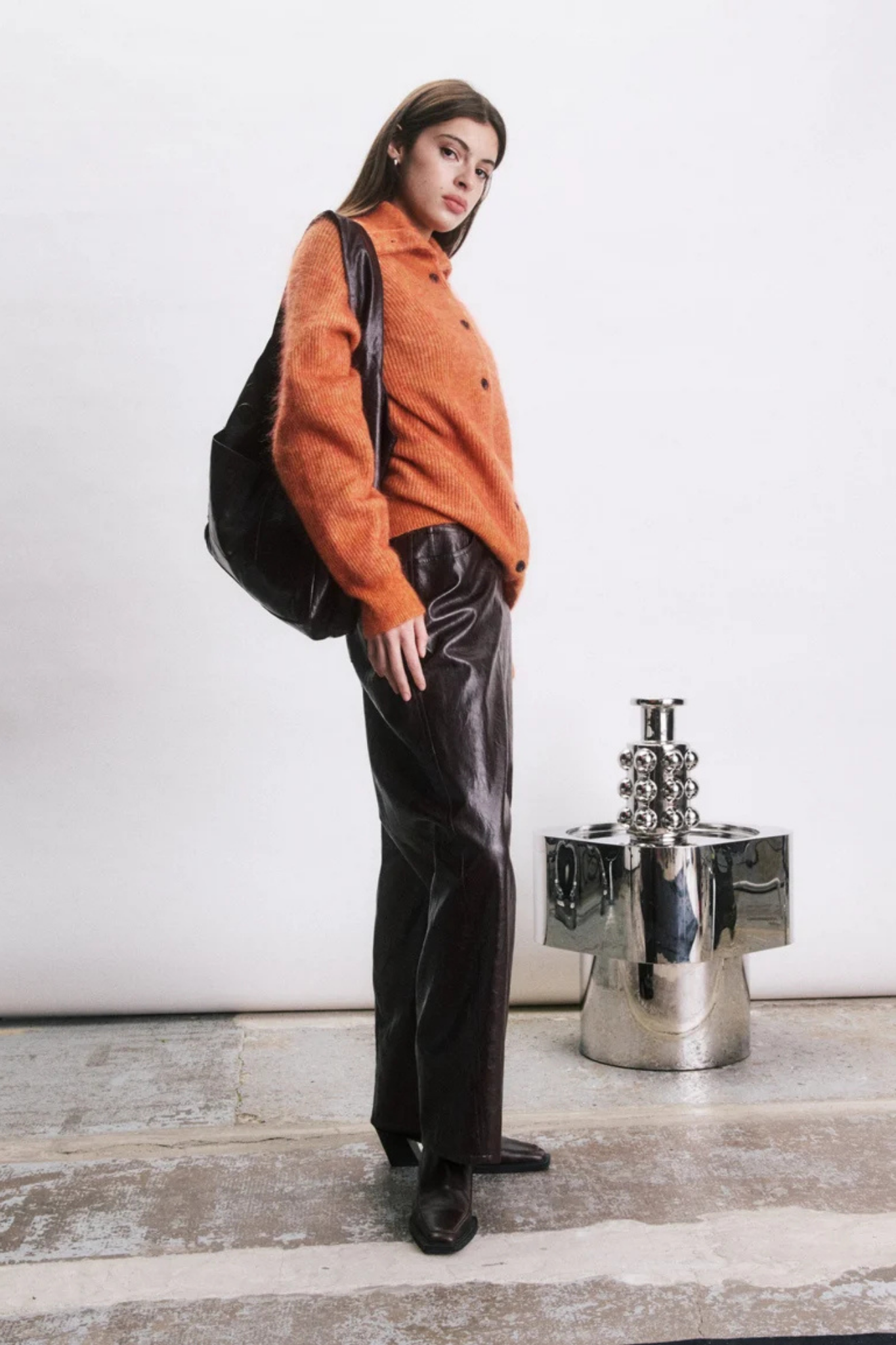 KOBE CARDIGAN - ORANGE