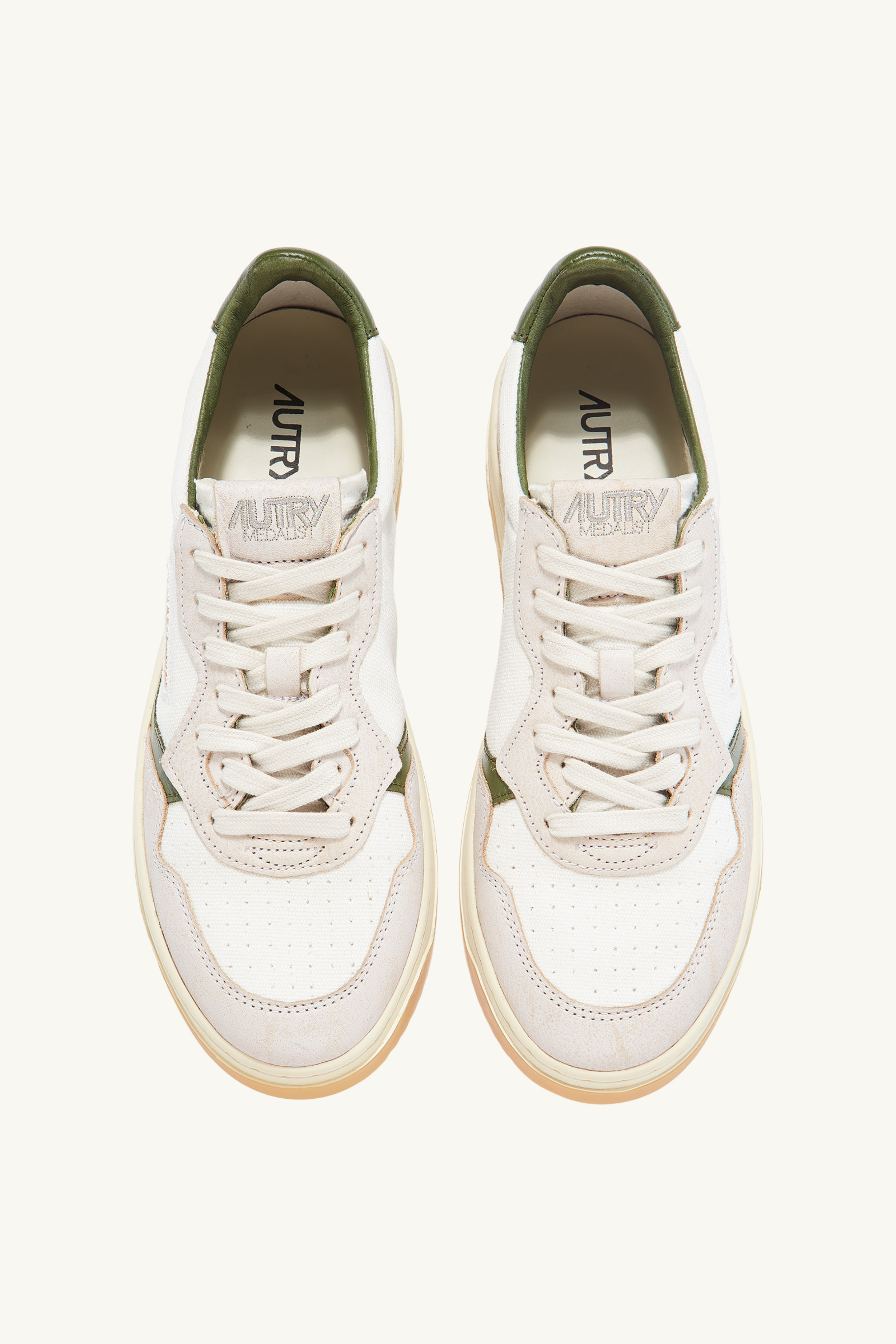 MEDALIST LOW SNEAKER - SAND WHITE/KAKI