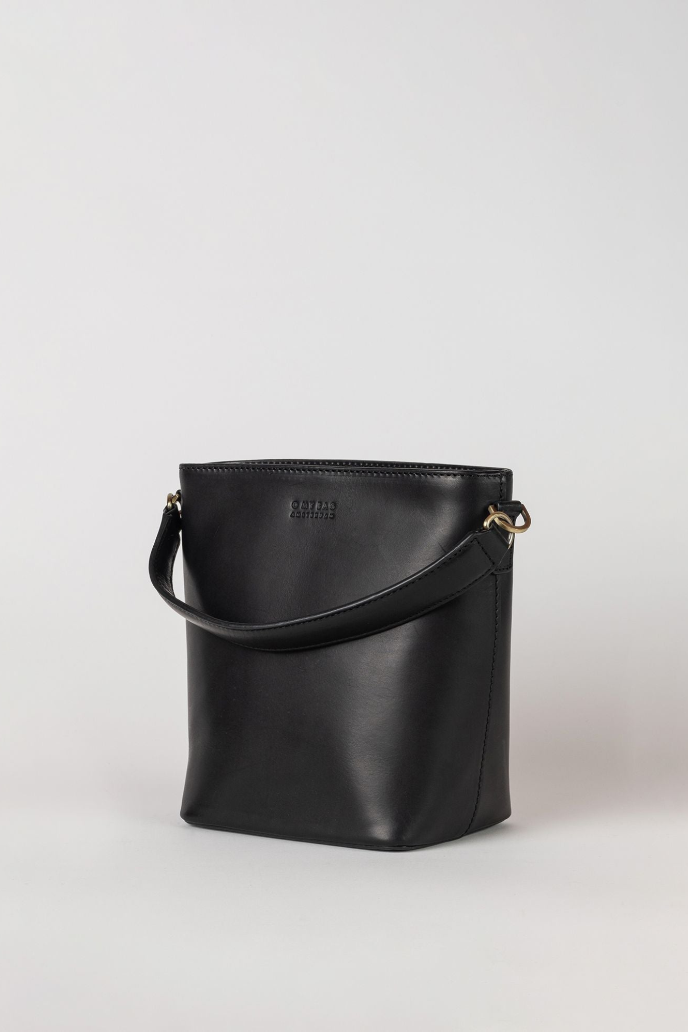 BOBBI BUCKET MIDI BAG - BLACK CLASSIC LEATHER