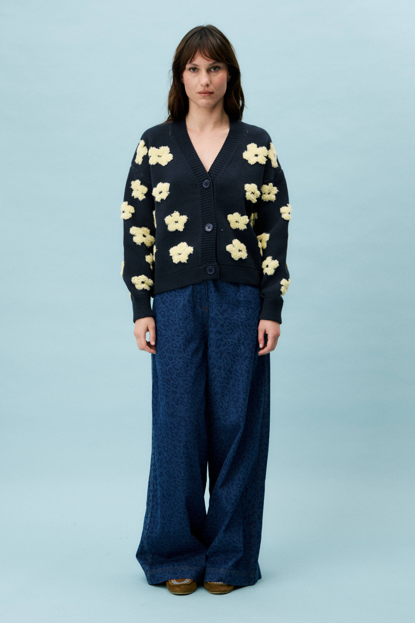 BERGENIA CARDIGAN - BLUE MARINE
