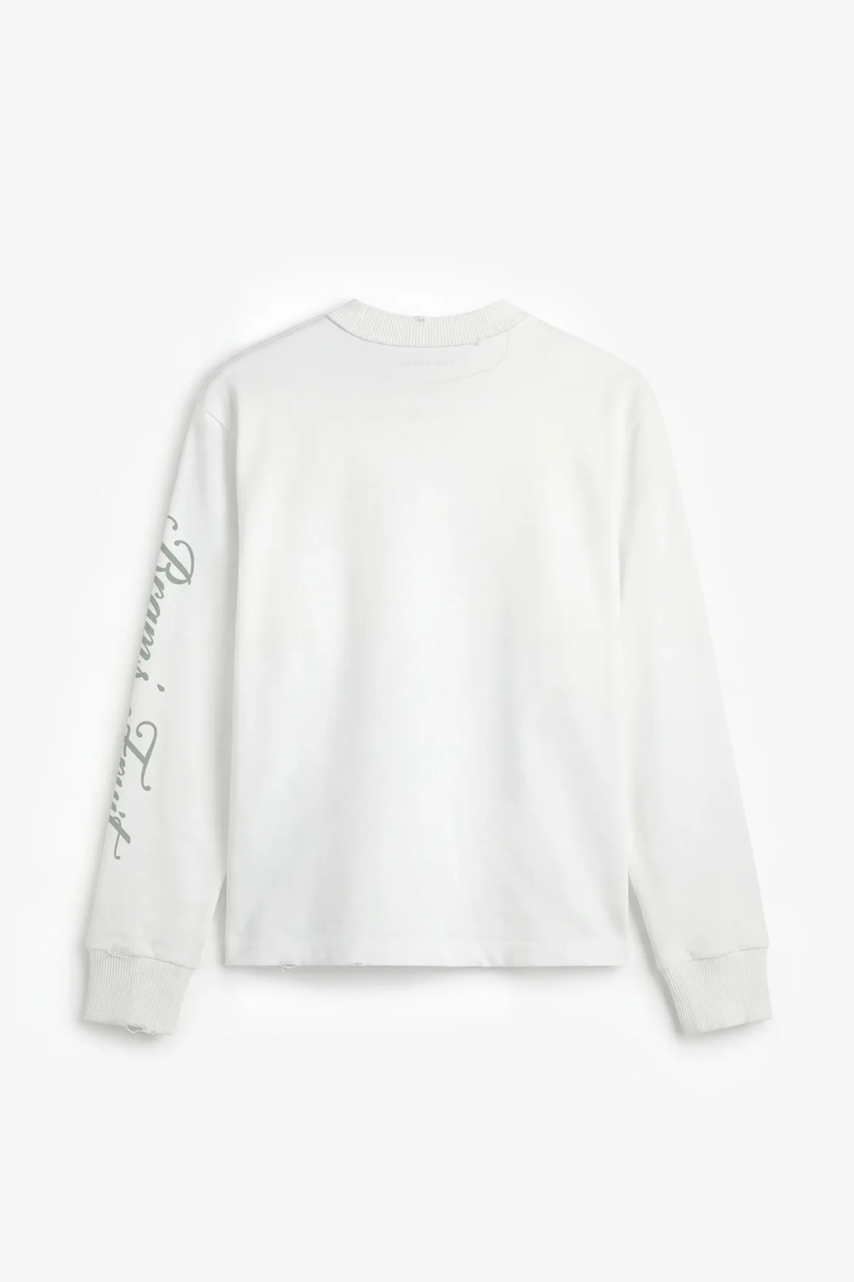 DISTRESSED SCRIPT LOGO LONGSLEEVE - OFF-WHITE