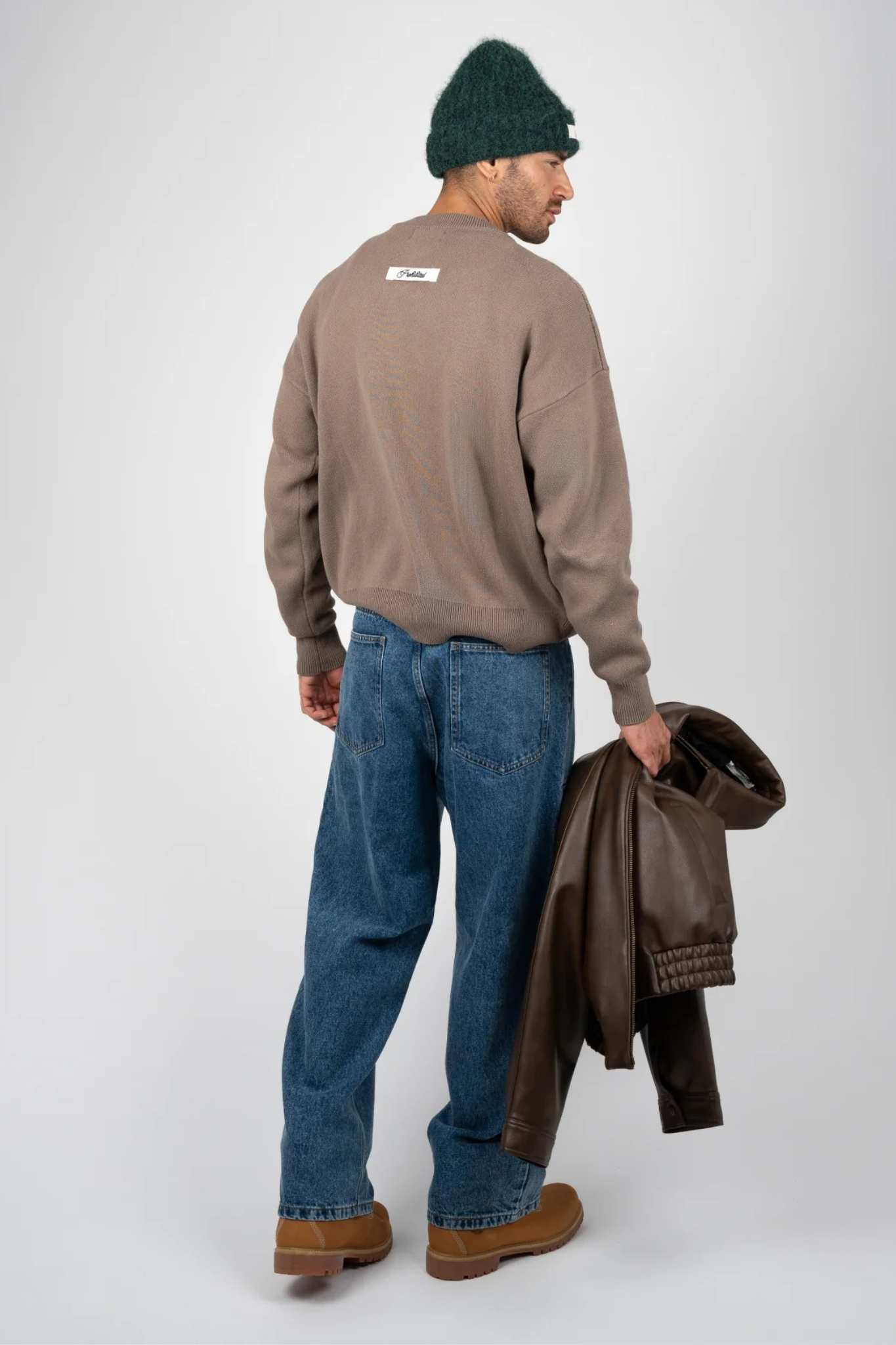 ACADEMY KNIT SWEATER - STONE