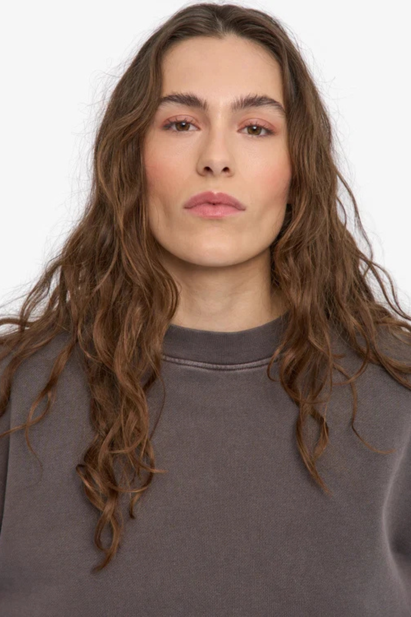 ORGANIC OVERSIZED CREW - FADED MUD